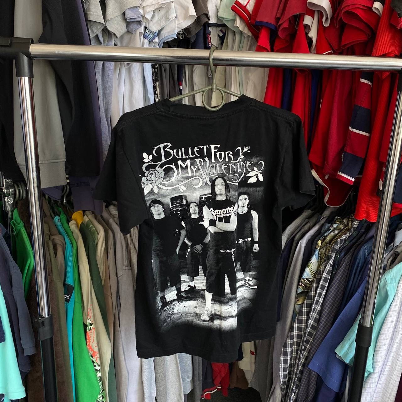 Band Tees × Vintage Vintage Bullet For My Valentine Overprinted y2k rock band te Size US S / EU 44-46 / 1 - 7 Thumbnail