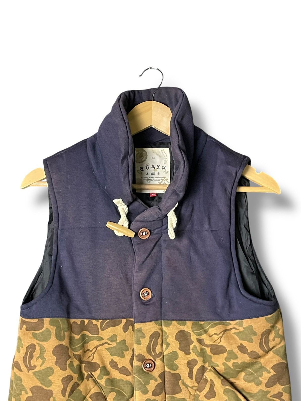 Japanese Brand × Vintage Vintage Quash Duck Camo Vest (50) Size US XXS / EU 40 - 4 Thumbnail