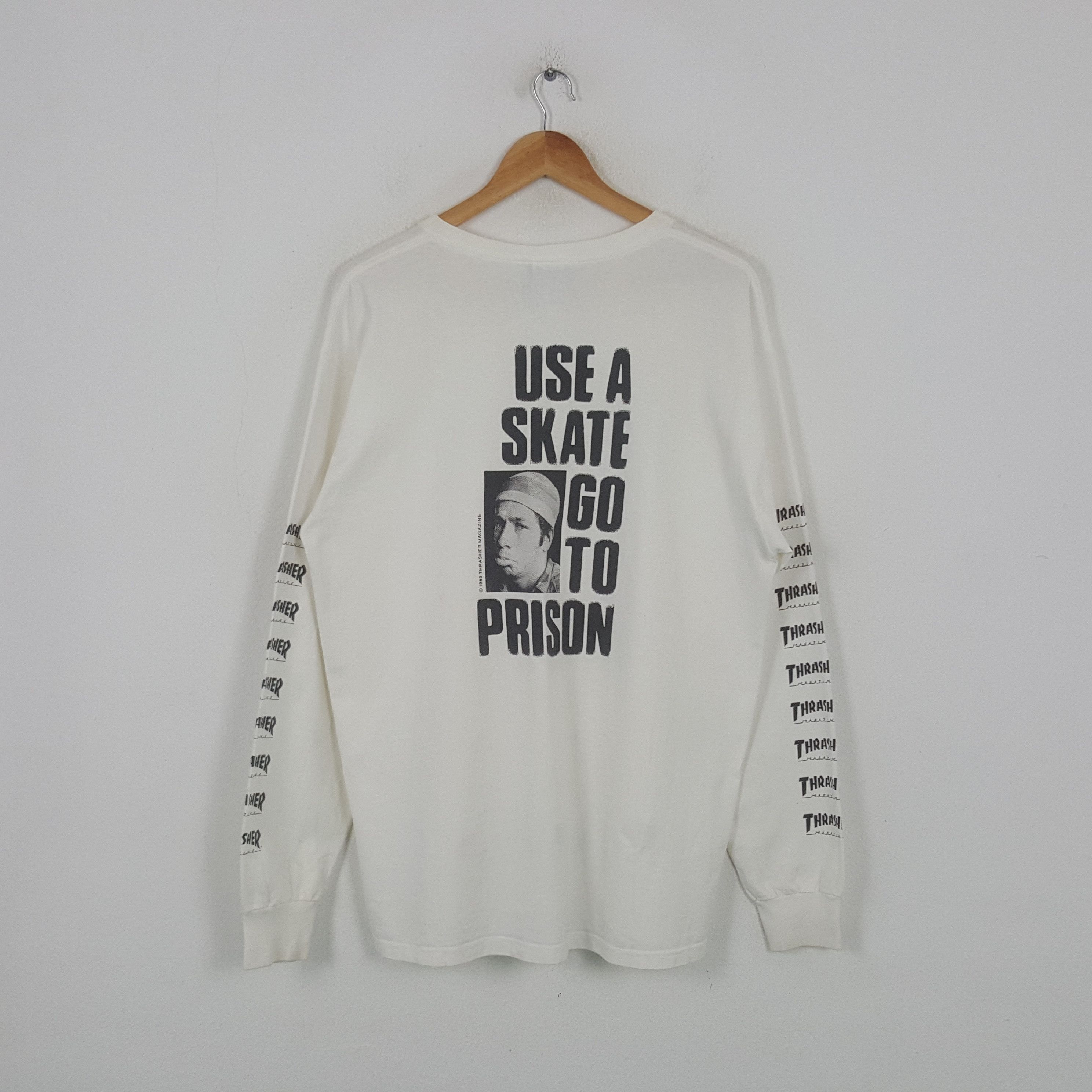 80s USA製 Thrasher Magazine ロング Tシャツ #2 Vintage NOS 1980s Thrasher Magazine Black Long Sleeve T