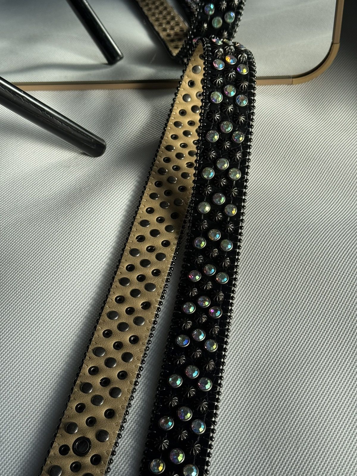 Japanese Brand Vintage Belts Y2K Bb.Simon Style Punk leather belt Japanese Size ONE SIZE - 20 Thumbnail