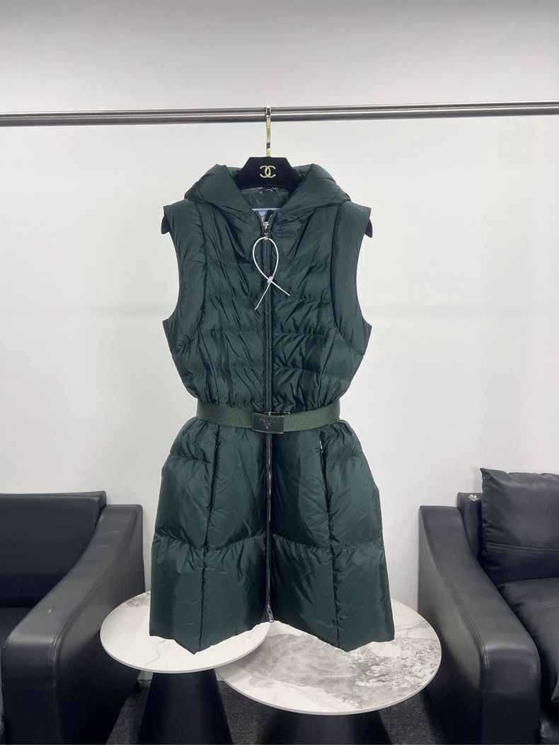 Prada Long Puffer Vest by Prada Size US M / EU 48-50 / 2 - 1 Thumbnail