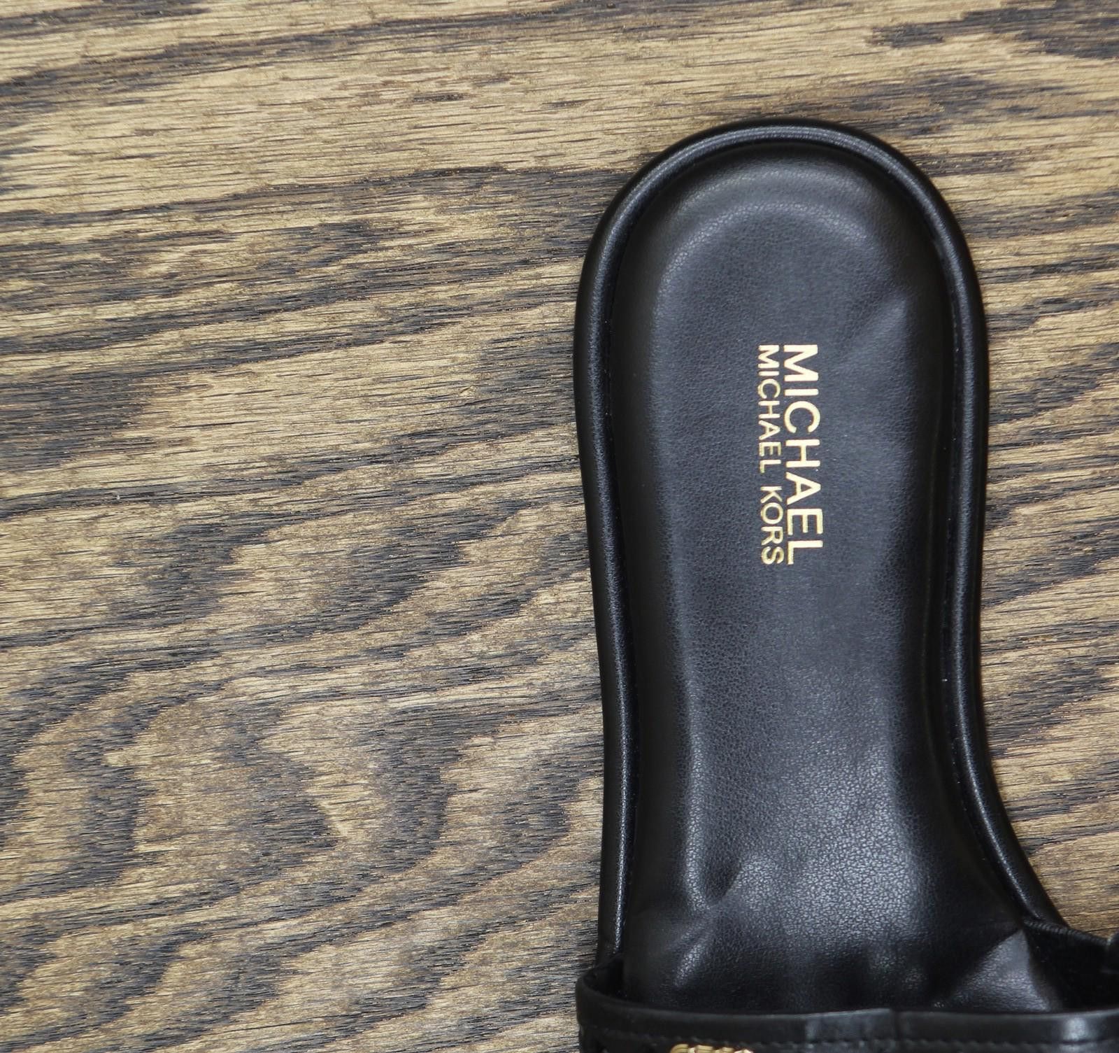 Michael Kors Michael Michael Kors Perforated Slide Sandals Black 6.5m Size US 6.5 / IT 36.5 - 7 Thumbnail