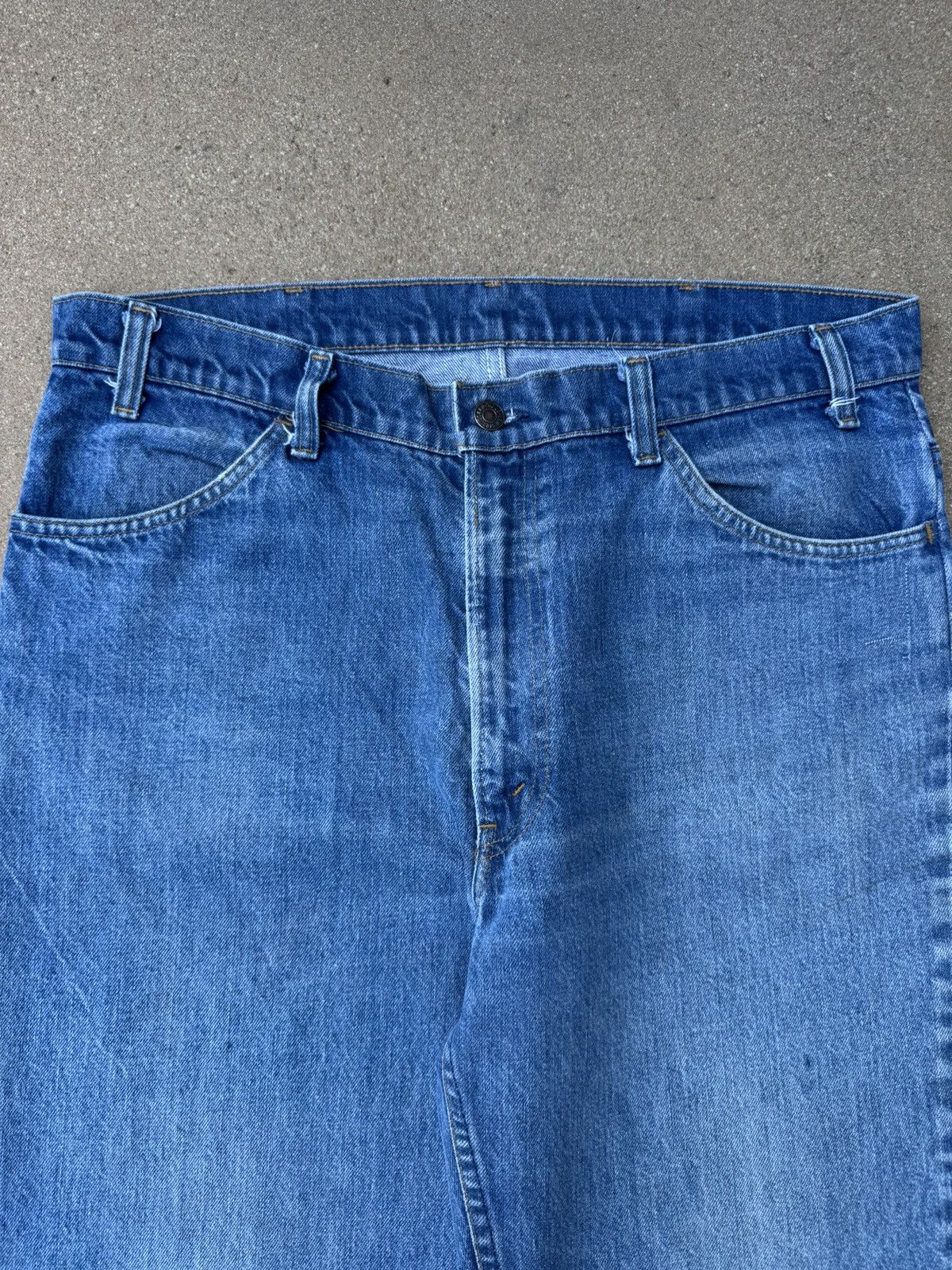 Levi's × Vintage Vtg 70’s Levi’s 646 Orange Tab Bellbottom Flare Jeans 36x28 Size US 36 / EU 52 - 4 Thumbnail