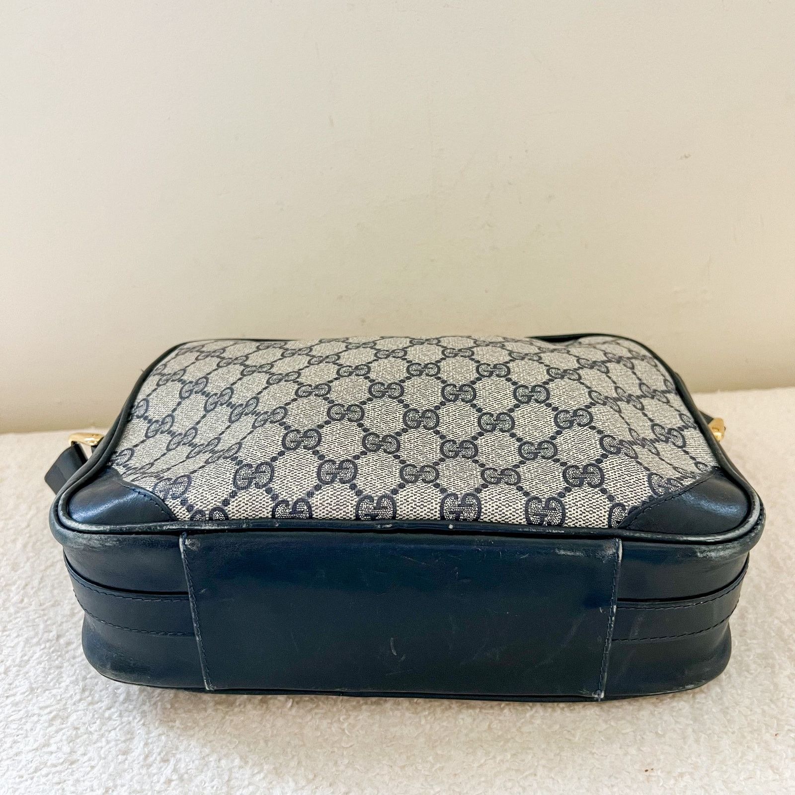 Gucci Authentic Vintage GUCCI Blue GG Shoulder Bag Size ONE SIZE - 4 Thumbnail