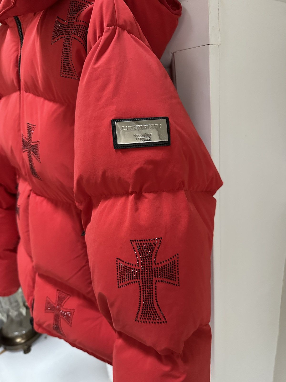 Unknown London Rhinestone Red Puffer Jacket Size US S / EU 44-46 / 1 - 3 Thumbnail