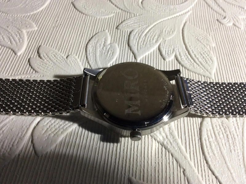 Designer Miro men's grey dial mesh stainless steel bracelet watch Size ONE SIZE - 7 Thumbnail