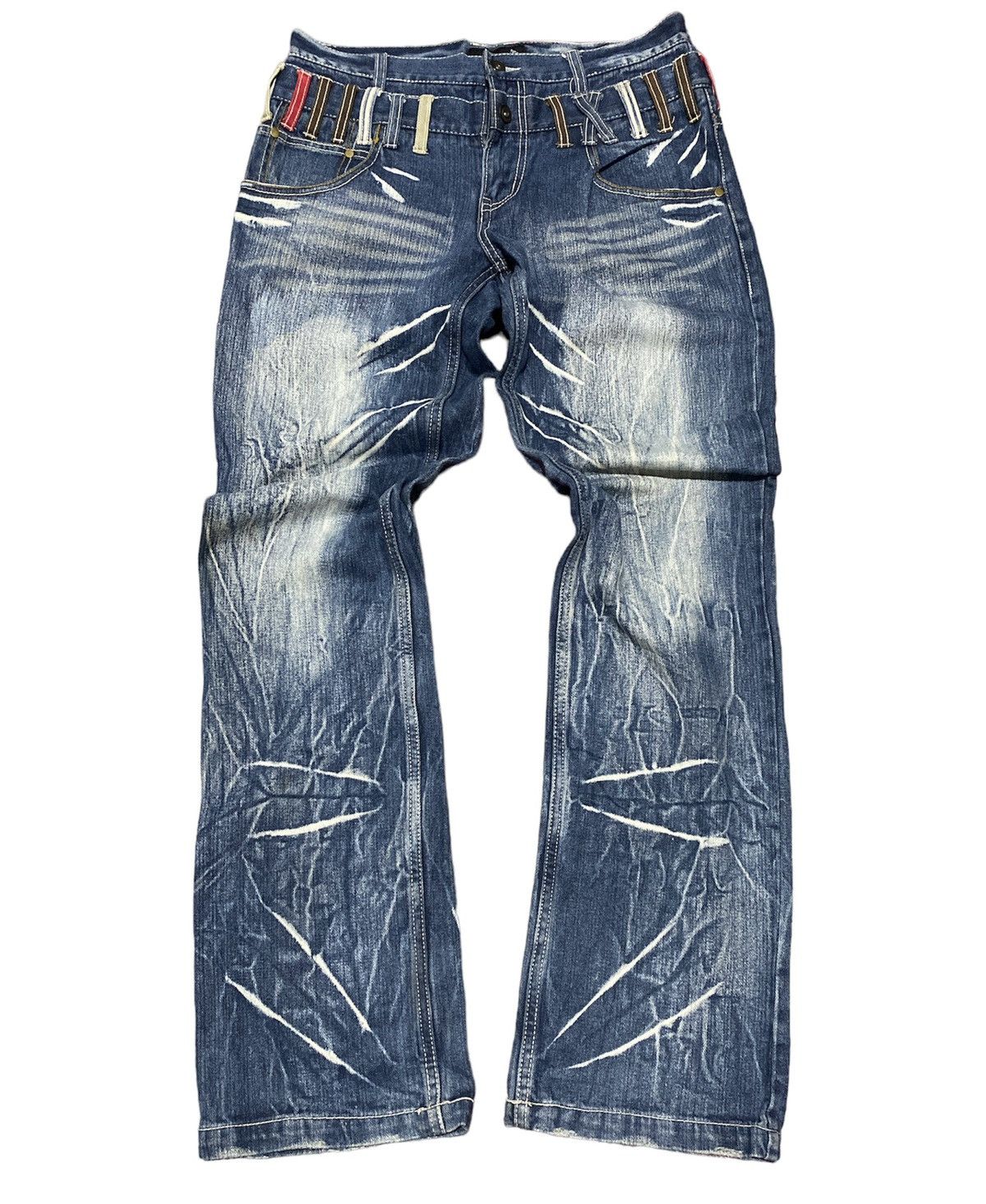 Japanese Brand Double waist Jeans inspired number nine Size US 33 - 2 Thumbnail