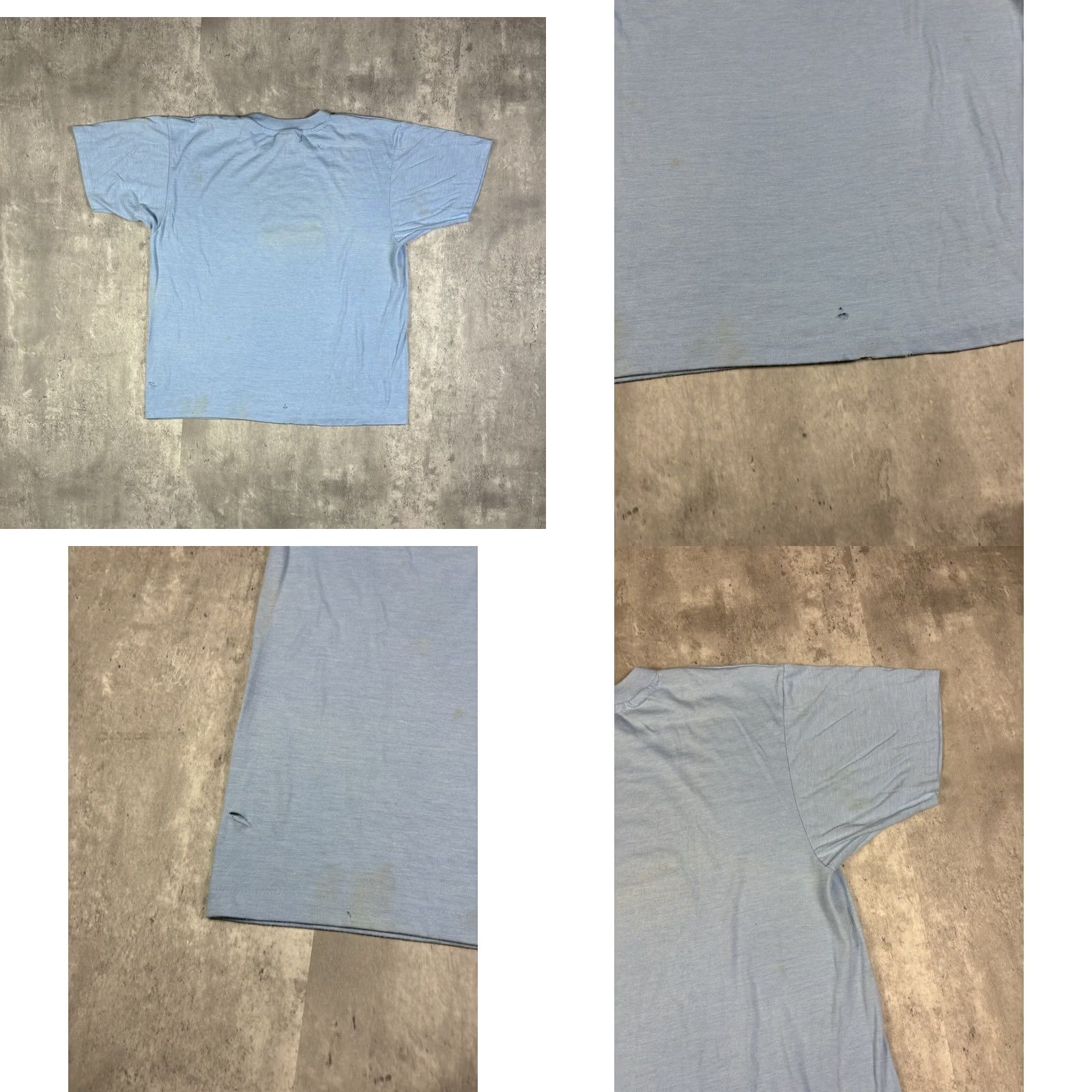 Hanes VINTAGE Hanes Graphic Print T-Shirt XL Blue Crew Neck Short Sleeve USA 80s 90s Size US XL / EU 56 / 4 - 8 Thumbnail