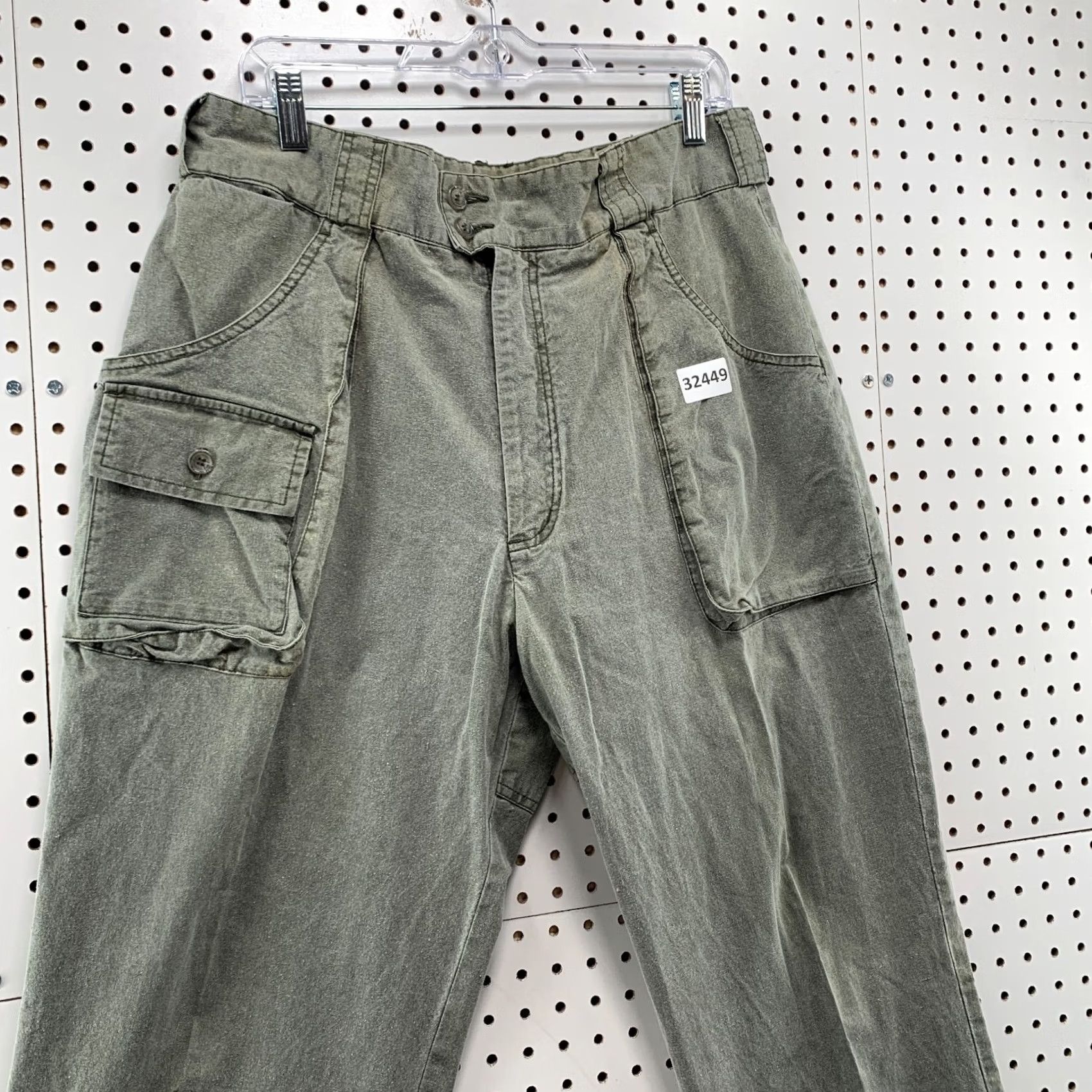 Vintage Vintage Cabela’s Pants Mens Canvas 35x33 Olive Green Outdoor Cargo Flat Front 33 Inseam Mens Size US 35 - 4 Thumbnail