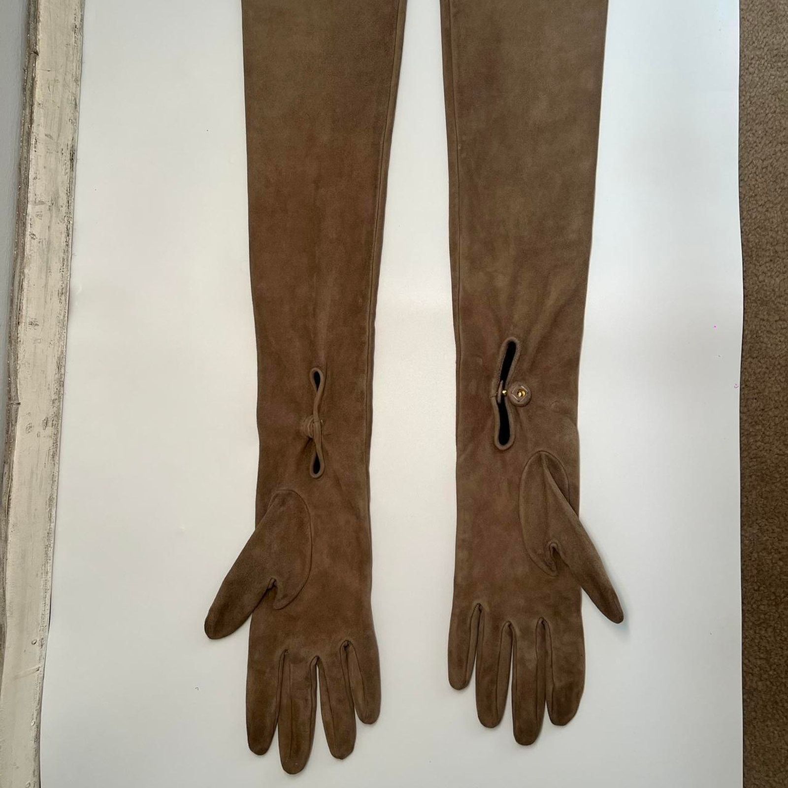 Prada Prada opera gloves 100 suede Size ONE SIZE - 6 Thumbnail