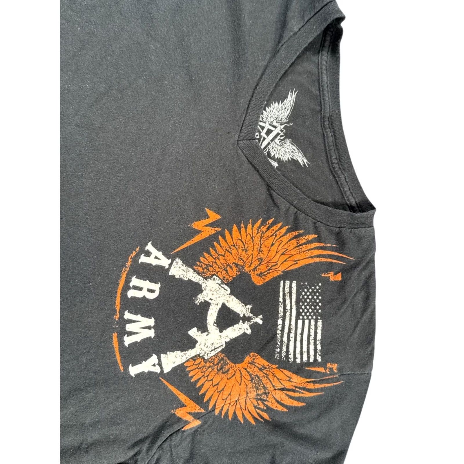 Affliction Apprime American Soldier Army Flag Shirt Mens Large Affliction Style Size US L / EU 52-54 / 3 - 3 Thumbnail