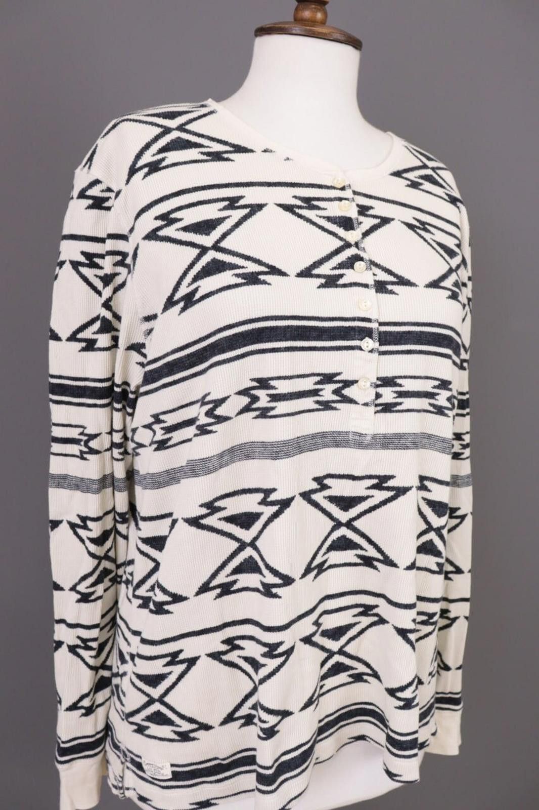Lauren Ralph Lauren Lauren Ralph Lauren Beige Geometric Sweater Size XXL Size XXL / US 16-18 / IT 52-54 - 4 Thumbnail