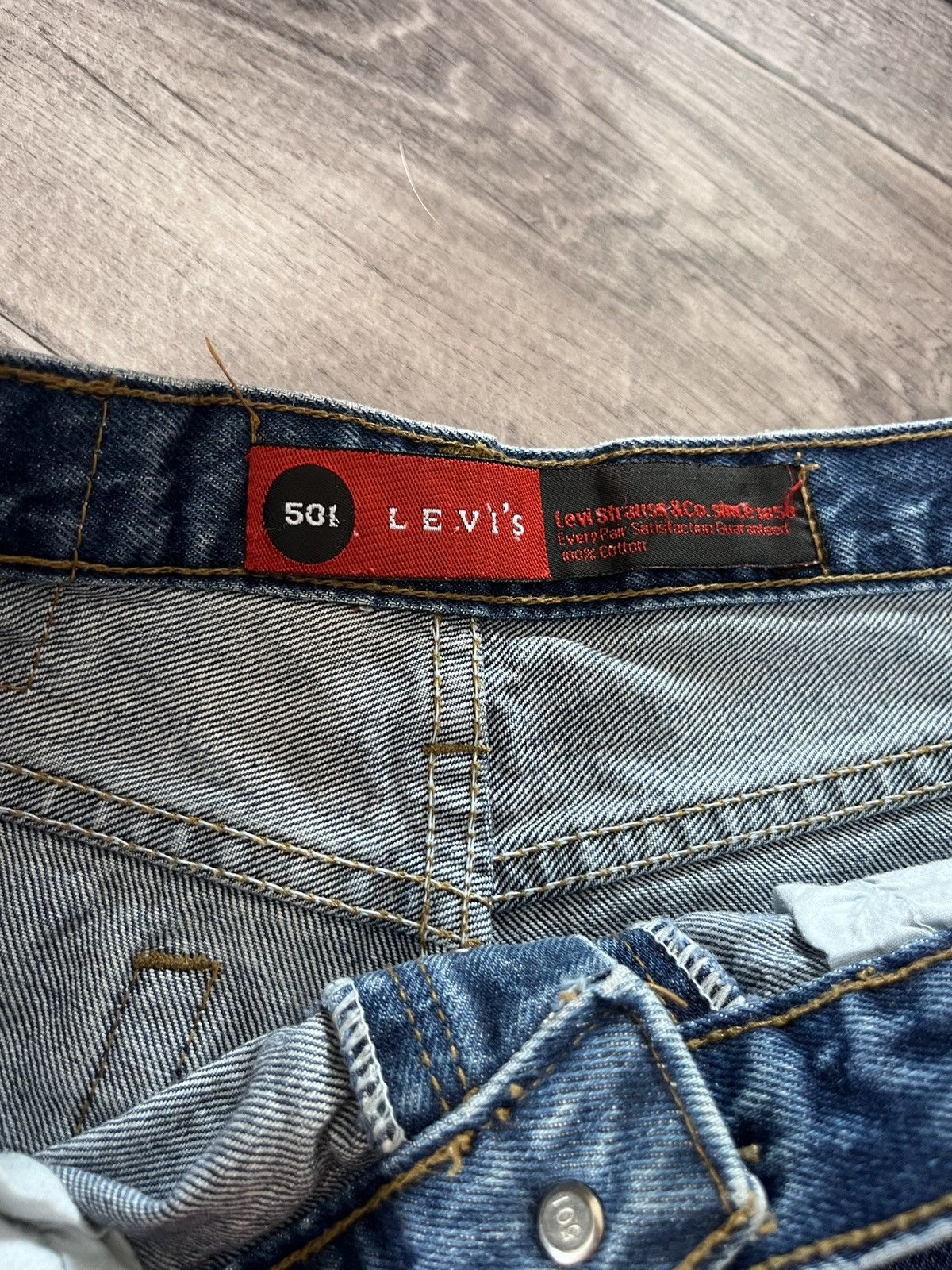 Levi's Vintage 90s Levi's 501 Blue Denim Jeans Size US 33 - 13 Thumbnail