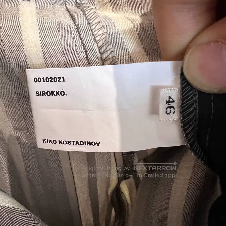 Kiko Kostadinov Kiko Kostadinov 21ss Striped Pique Polo Shorts, Capri Leng Size US 30 / EU 46 - 4 Thumbnail