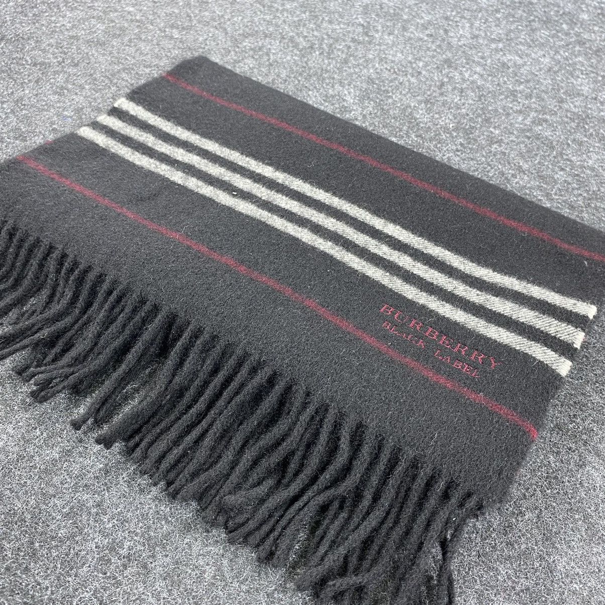 Burberry × Vintage Burberry Black Label Scarf # Muffler # Neckwear # D239 Size ONE SIZE - 8 Thumbnail