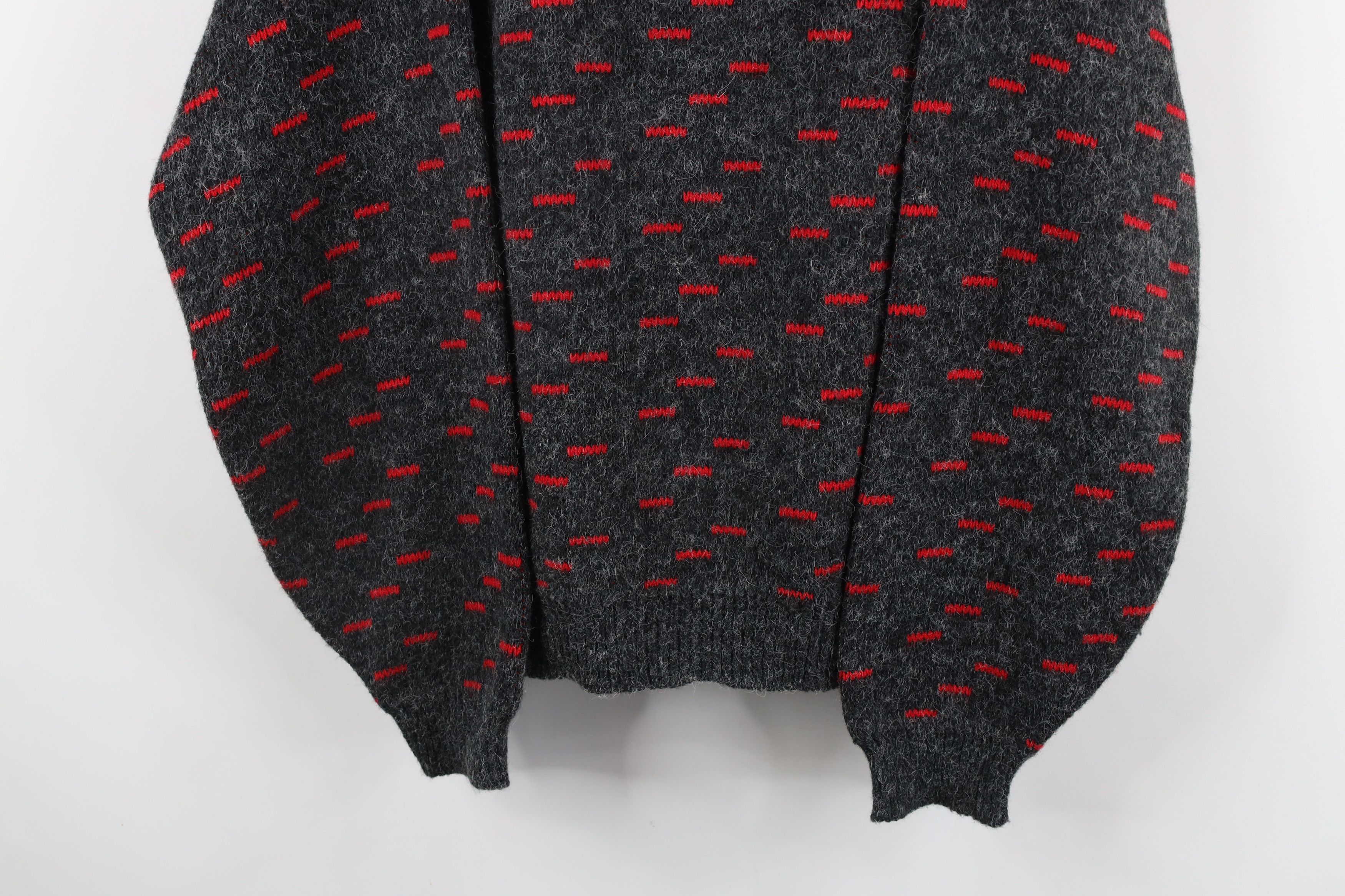 Vintage Vintage 90s Streetwear Shag Fuzzy Knit Crewneck Sweater Size M / US 6-8 / IT 42-44 - 3 Thumbnail