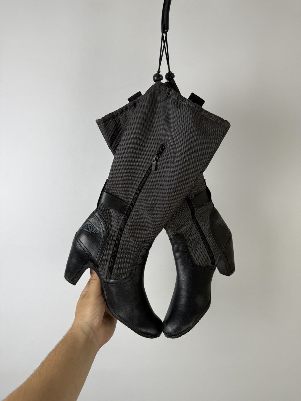 Replay Replay Leather Double Zip Adjustable Riding Boots Lgb Guidi Size US 9 / IT 39 - 9 Thumbnail