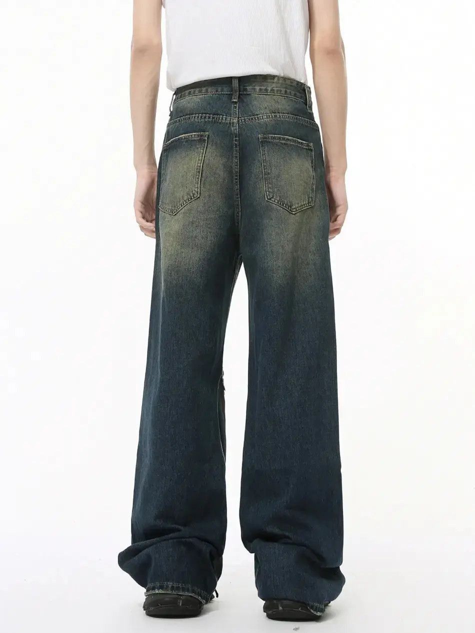 Japanese Brand Retro loose hip-hop ripped jeans Size US 32 / EU 48 - 5 Thumbnail