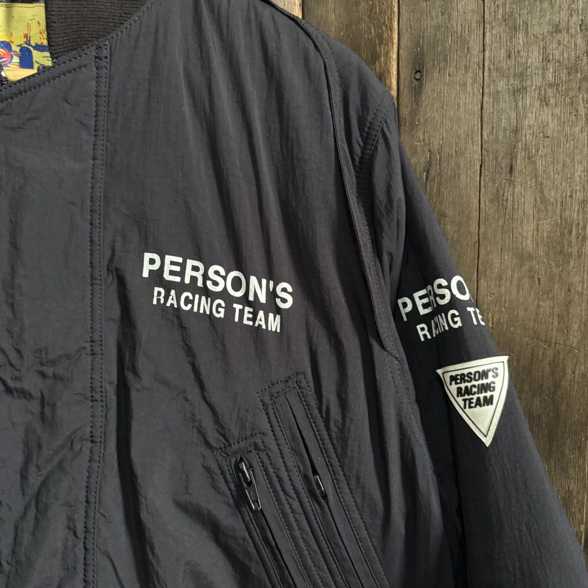 PERSON'S Vintage Person’s Racing Team Bomber Jacket Size US L / EU 52-54 / 3 - 3 Thumbnail
