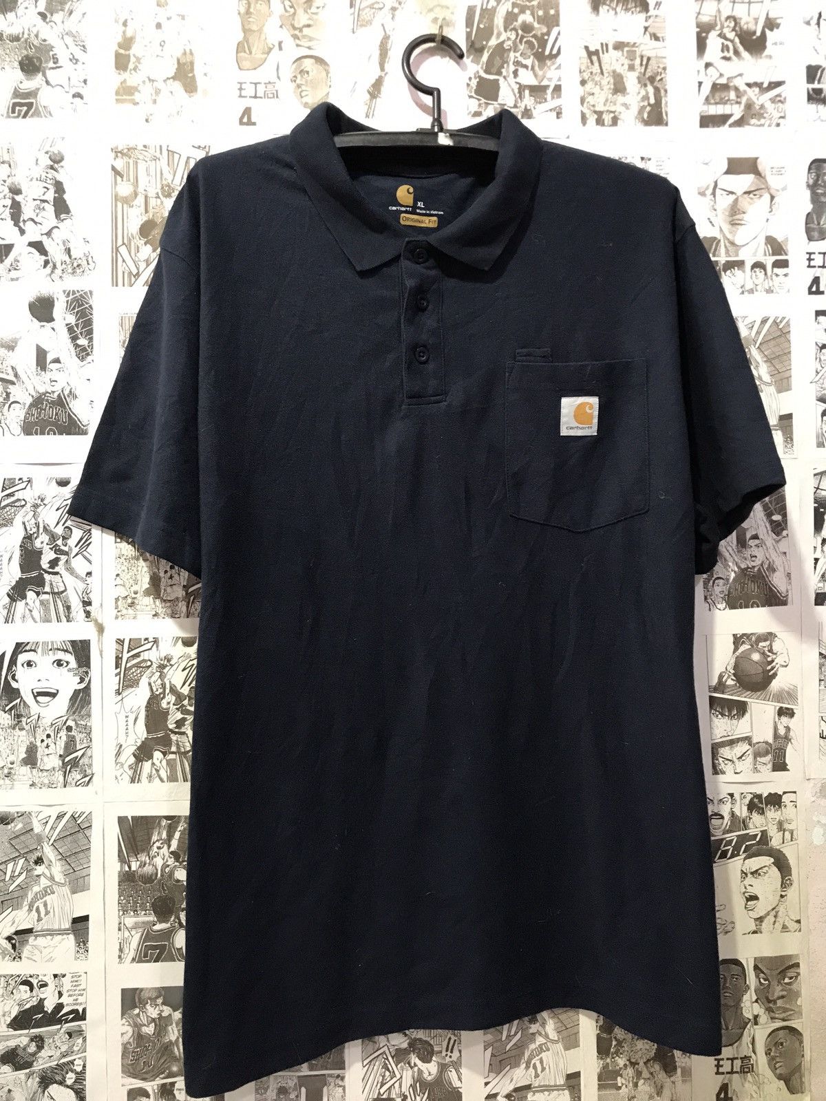Carhartt × Polo Ralph Lauren Carhartt Shirt Mens XL Polo Lightweight Stretch Pocket Navy Size US XL / EU 56 / 4 - 1 Thumbnail