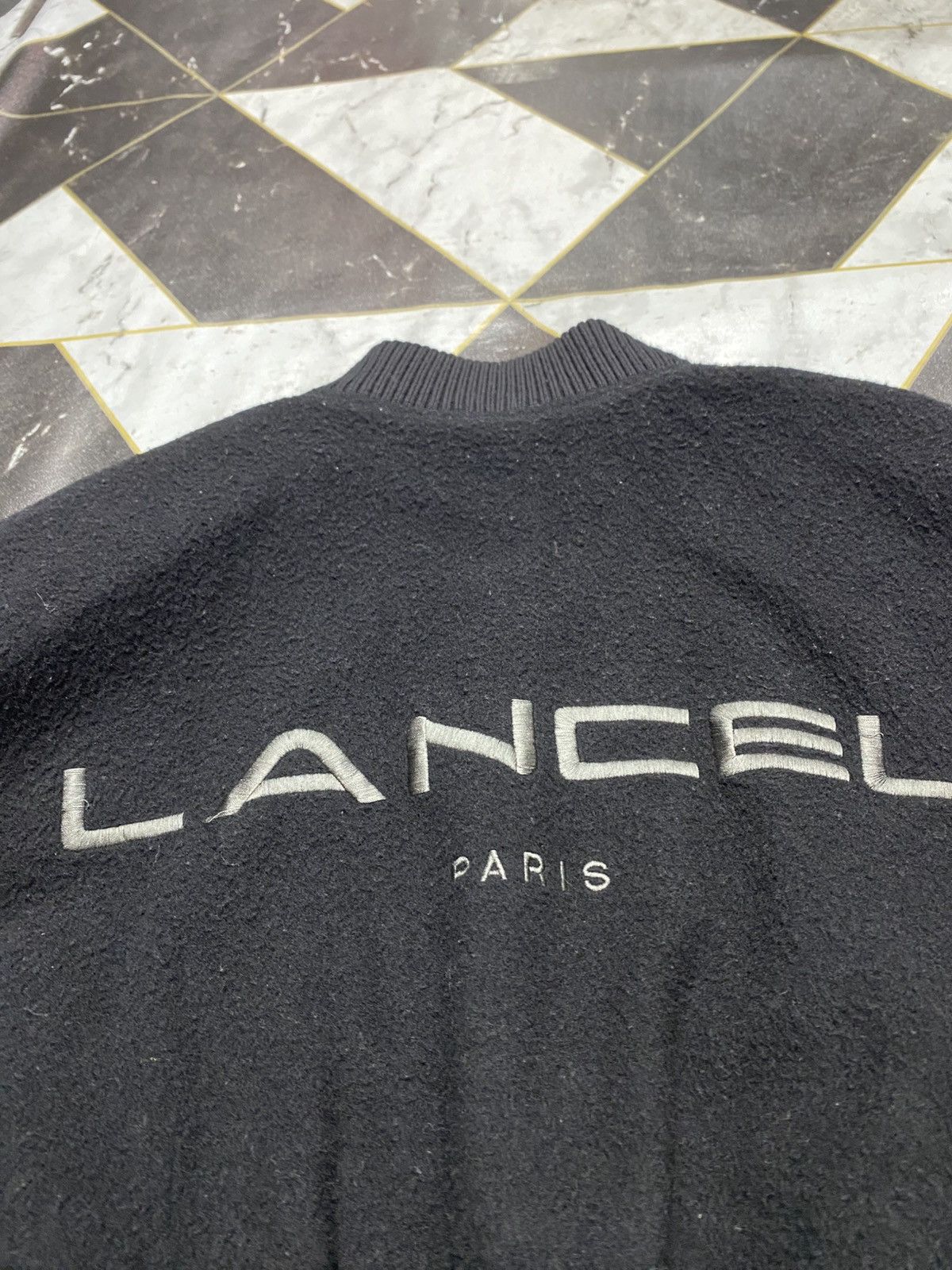 Lancel LANCEL paris vintage varsity Leather wool Size US XL / EU 56 / 4 - 2 Thumbnail