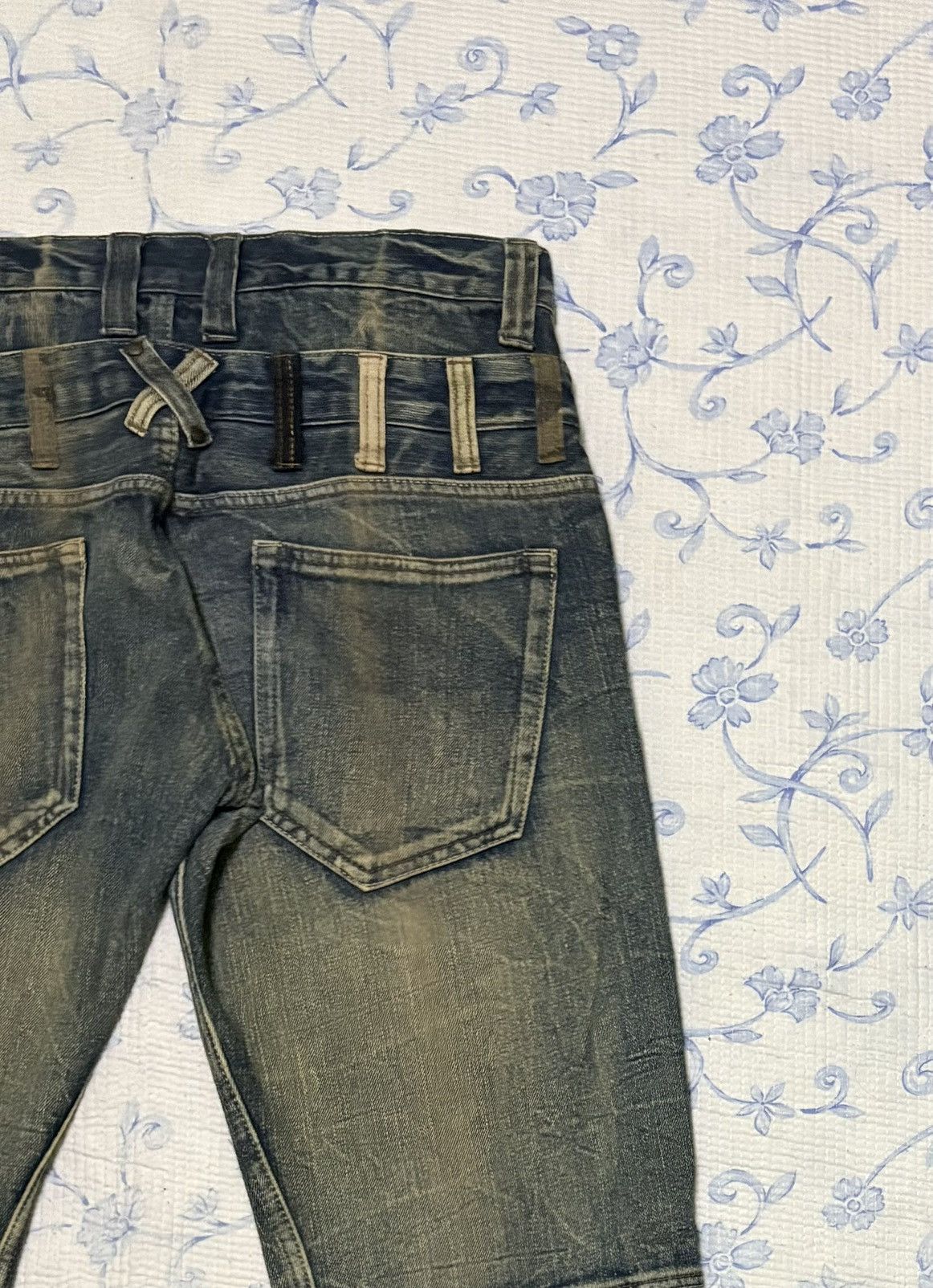 Japanese Brand × Vintage Japanese International World Streetwear Double Waist Jeans Size US 34 / EU 50 - 13 Thumbnail