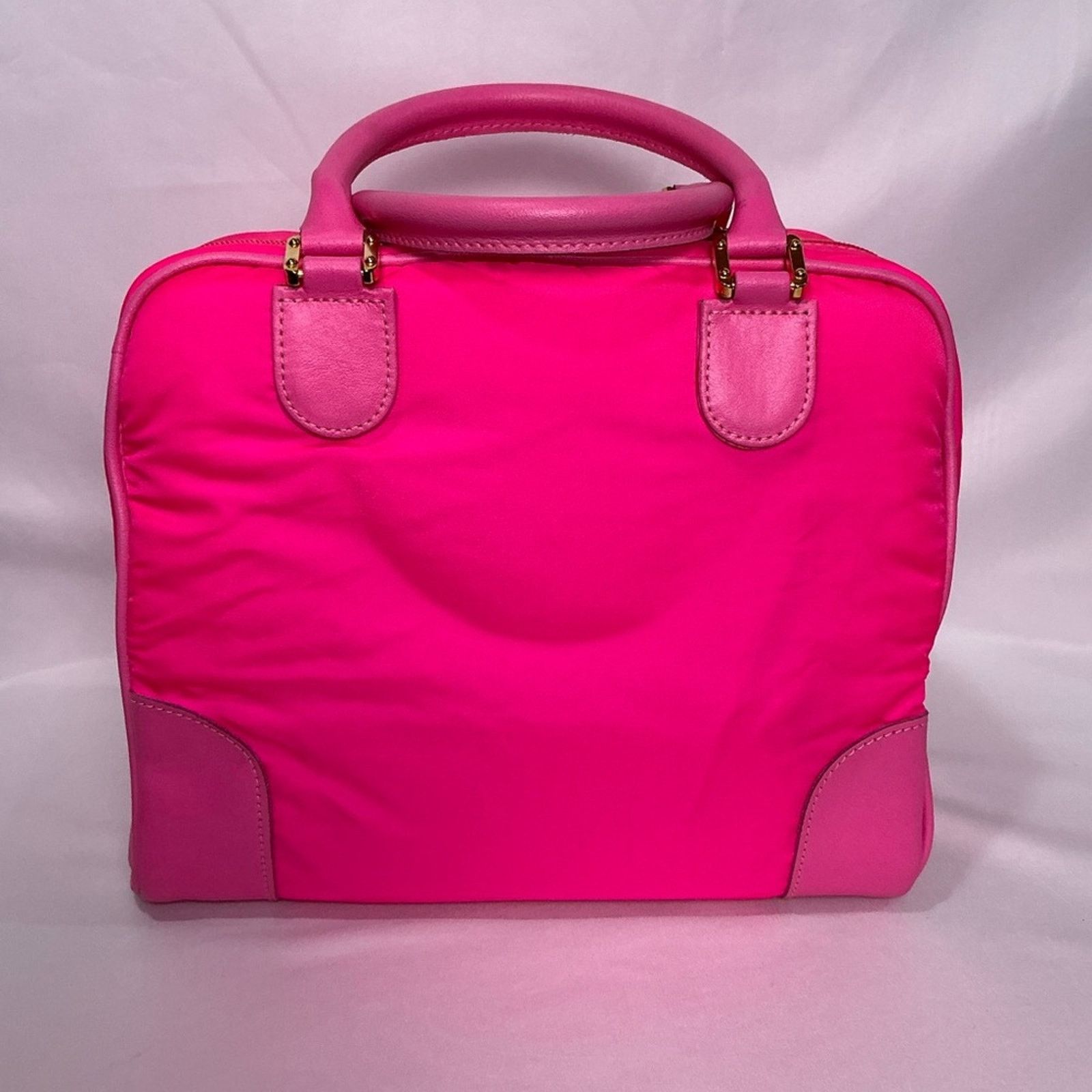 Loewe Loewe Hot Pink Nylon Boston 32 Anagram Amazona Limited Editi Size ONE SIZE - 8 Thumbnail