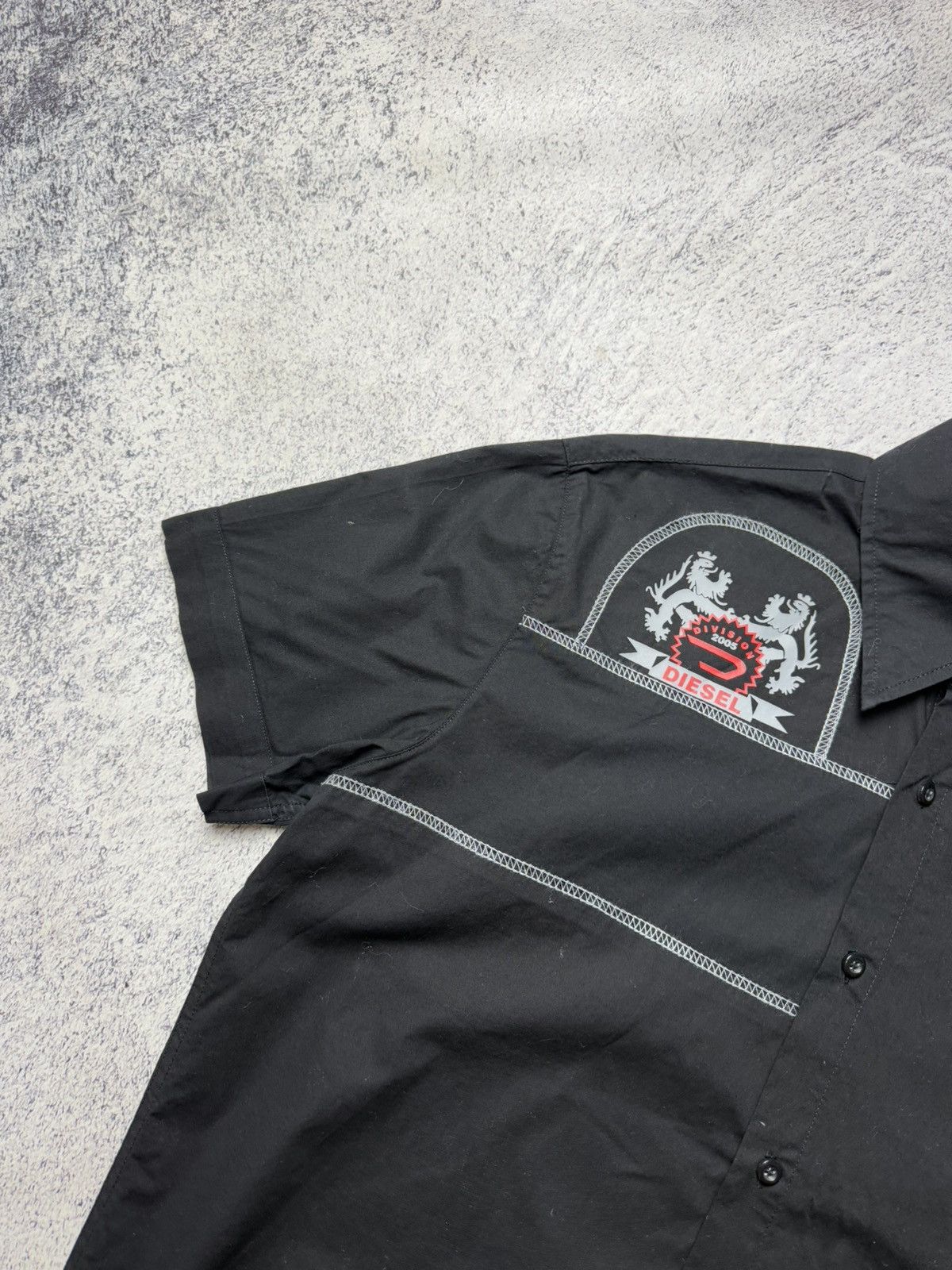 Diesel Vintage Diesel Shirt Big Logo Y2K Division 2005 USA Size US L / EU 52-54 / 3 - 9 Thumbnail