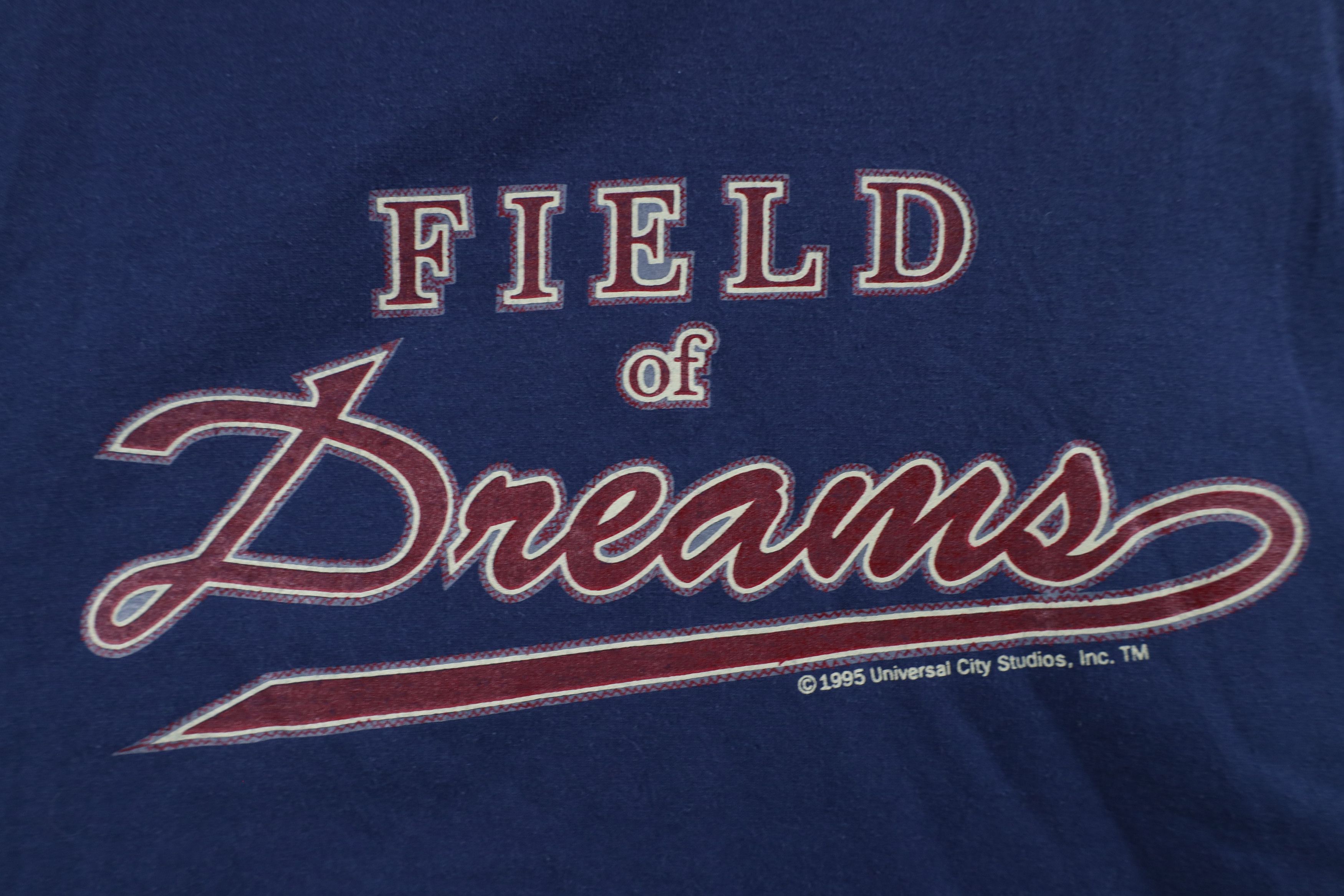 Vintage Vintage 90s Kevin Costner Field of Dreams Movie T-Shirt Blue Size US L / EU 52-54 / 3 - 4 Thumbnail