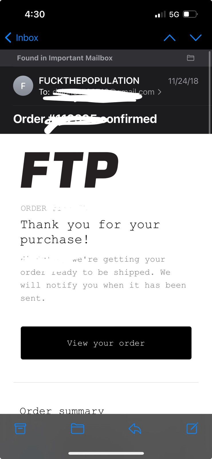 Fuck The Population FTP - Crucifix Ash T Shirt - Medium Size US M / EU 48-50 / 2 - 13 Thumbnail