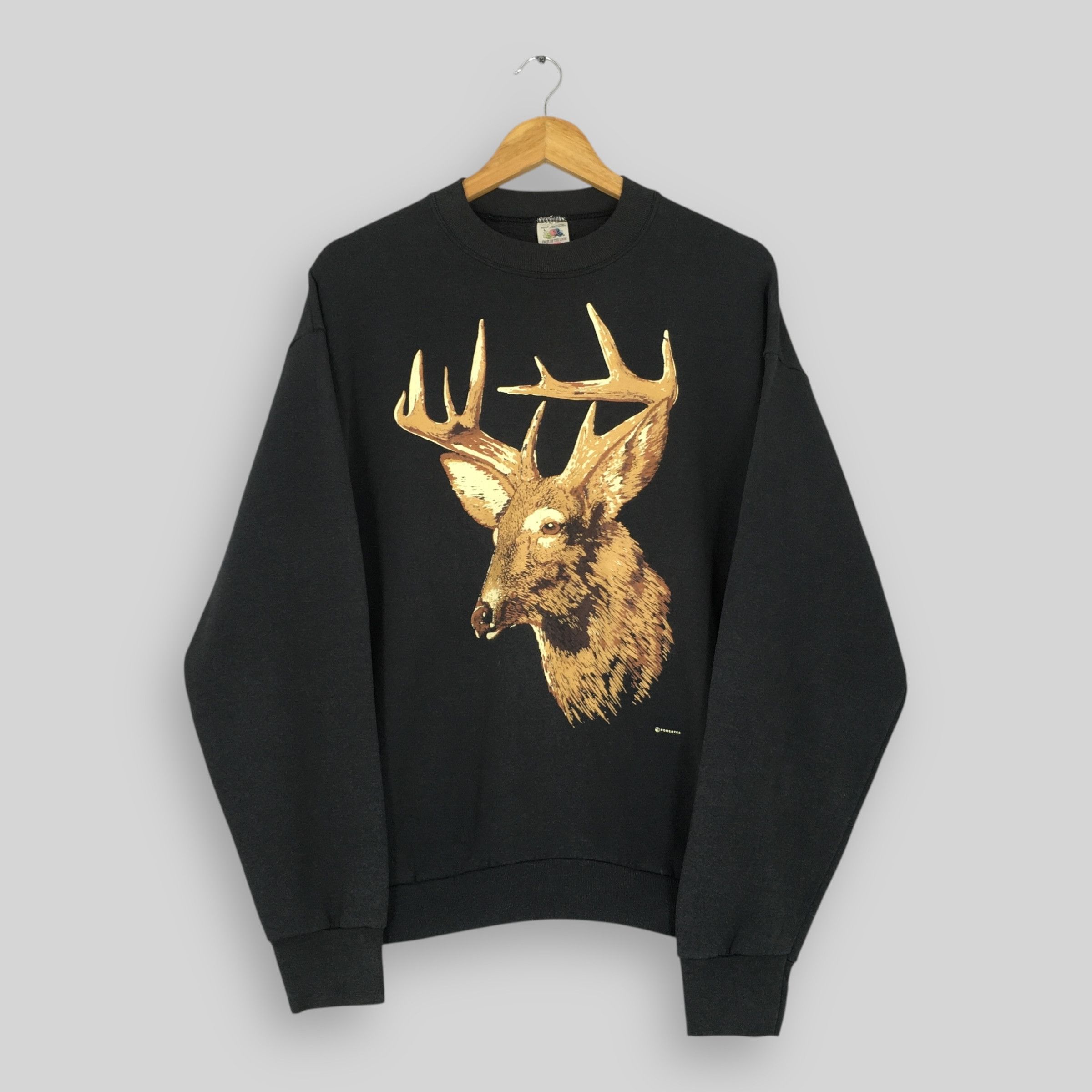 Habitat Vintage 90s White-Tailed Deer Wildlife Sweatshirt Large Size US L / EU 52-54 / 3 - 1 Thumbnail