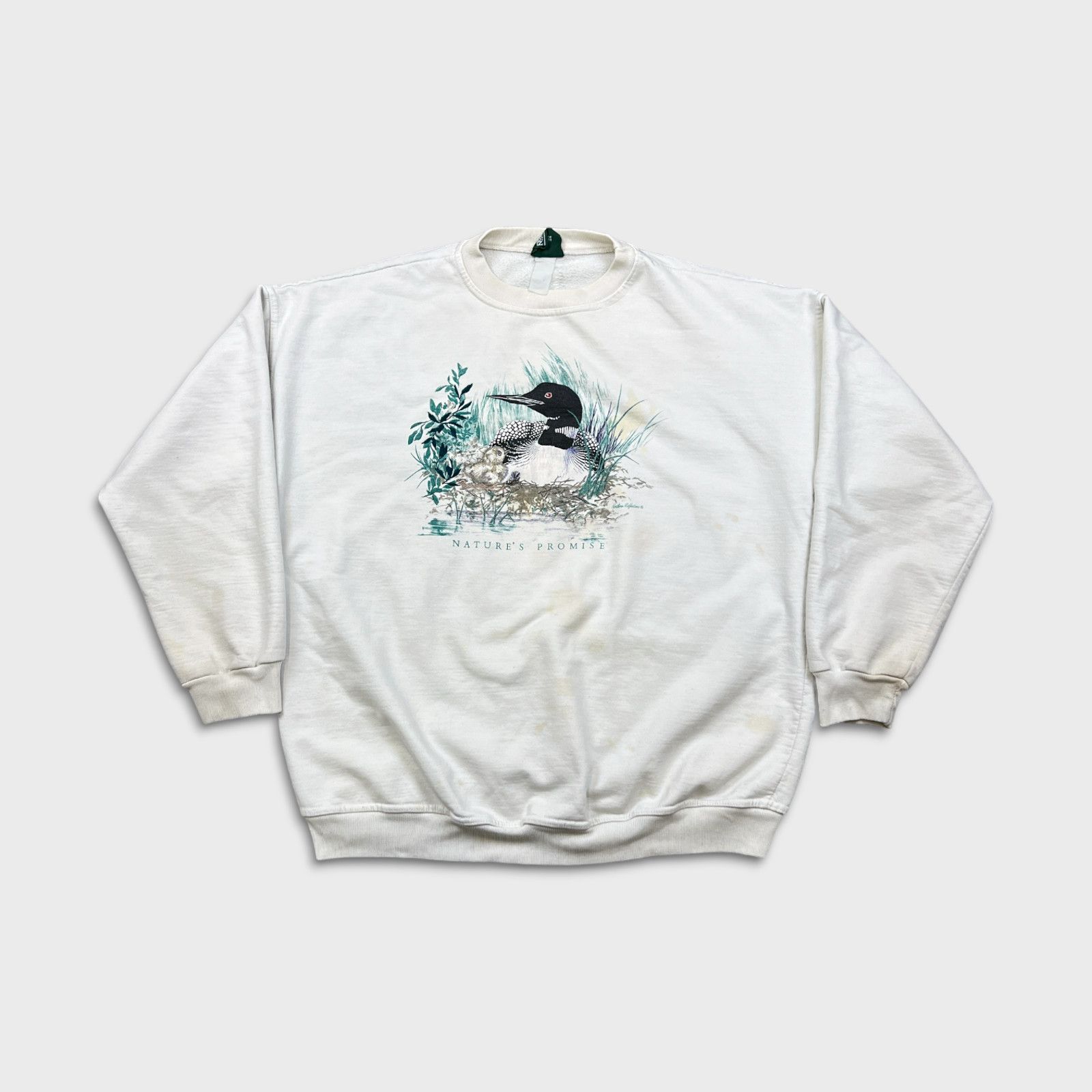 Vintage VTG 90s Northern Reflections Sweatshirt Large Goose Animal Size US L / EU 52-54 / 3 - 1 Thumbnail