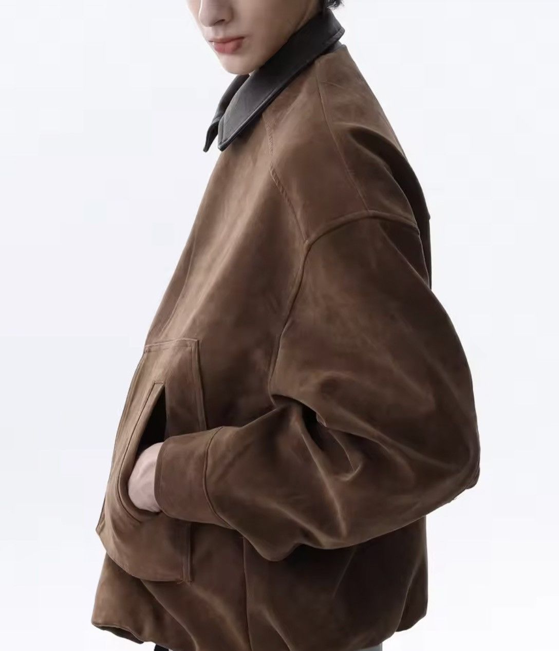 Japanese Brand Toggle Button Collar Pu Leather Jacket Size US L / EU 52-54 / 3 - 3 Thumbnail
