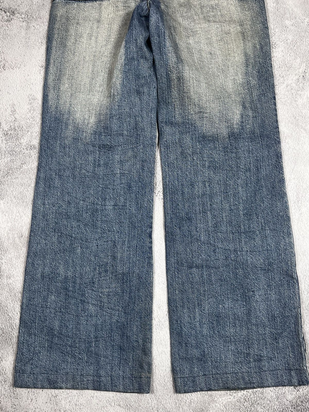 Japanese Brand × Vintage Vintage Y2K wide faded denim jeans 00s style XS Size 27" / US 4 / IT 40 - 8 Thumbnail