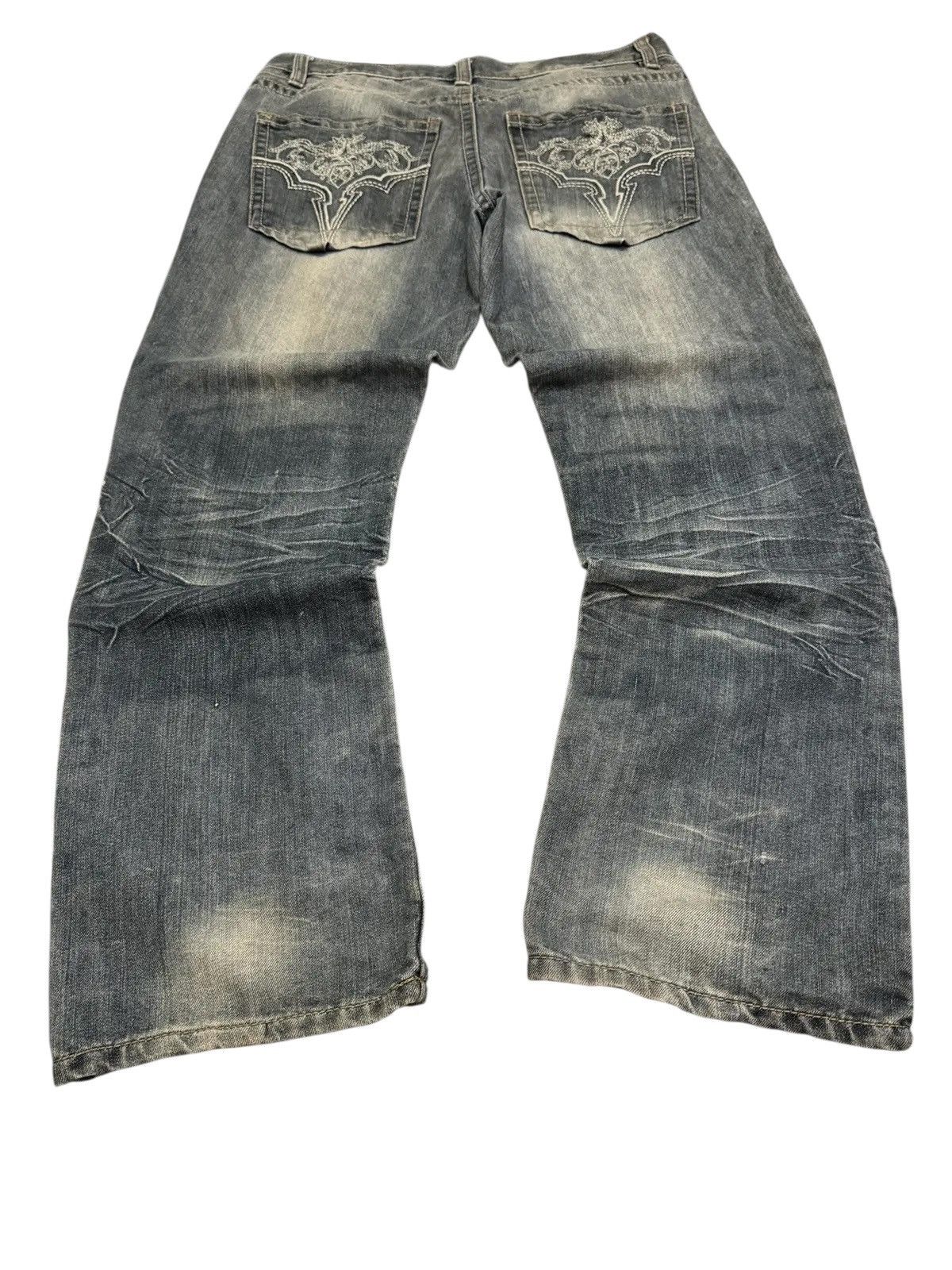 Avirex CRAZY AVIREX BAGGY STONE WASH CLAW MARK DENIM Size US 34 / EU 50 - 11 Thumbnail