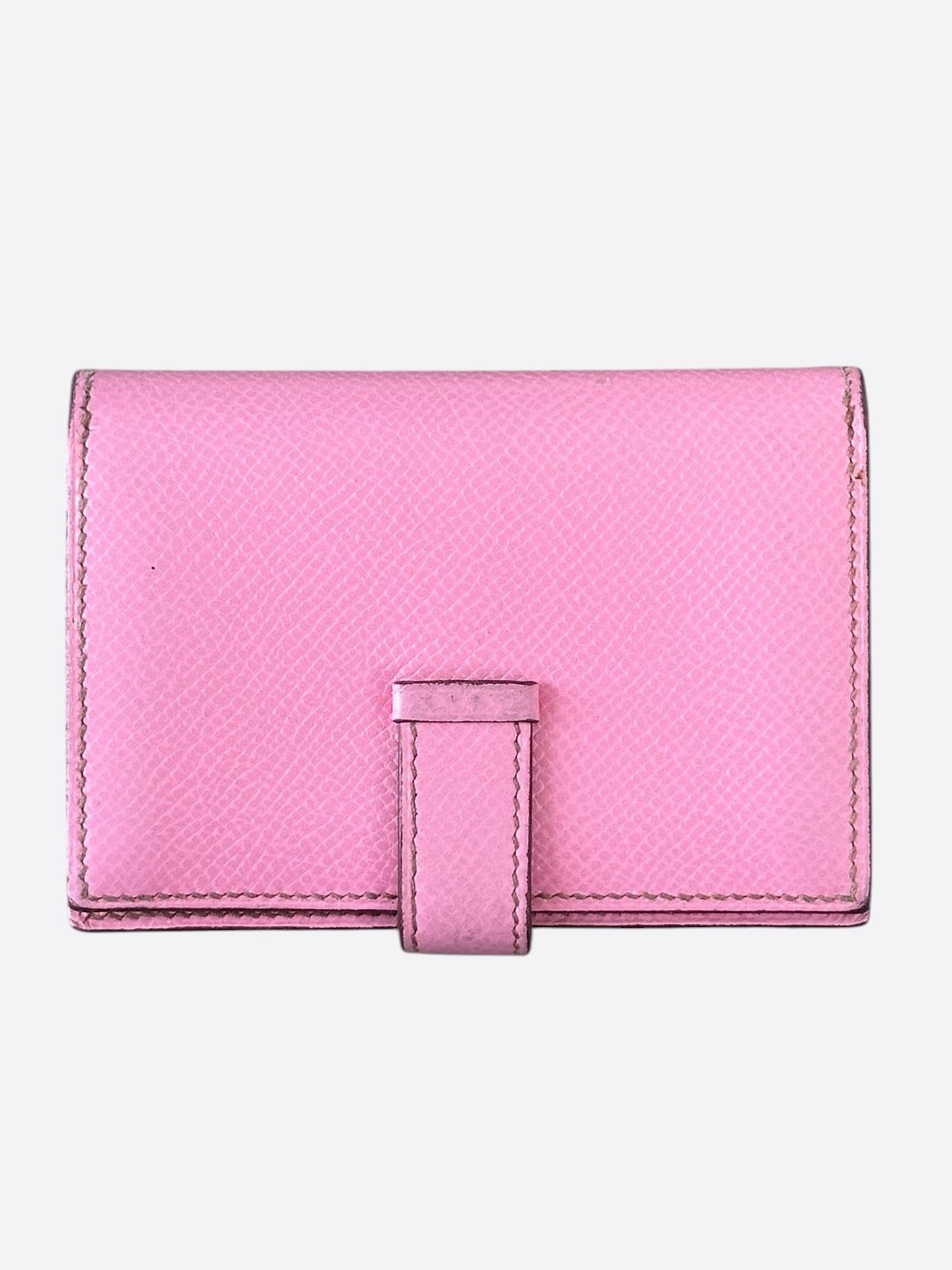 Hermes Hermes Pink Epsom Bearn Card Holder Size ONE SIZE - 2 Thumbnail