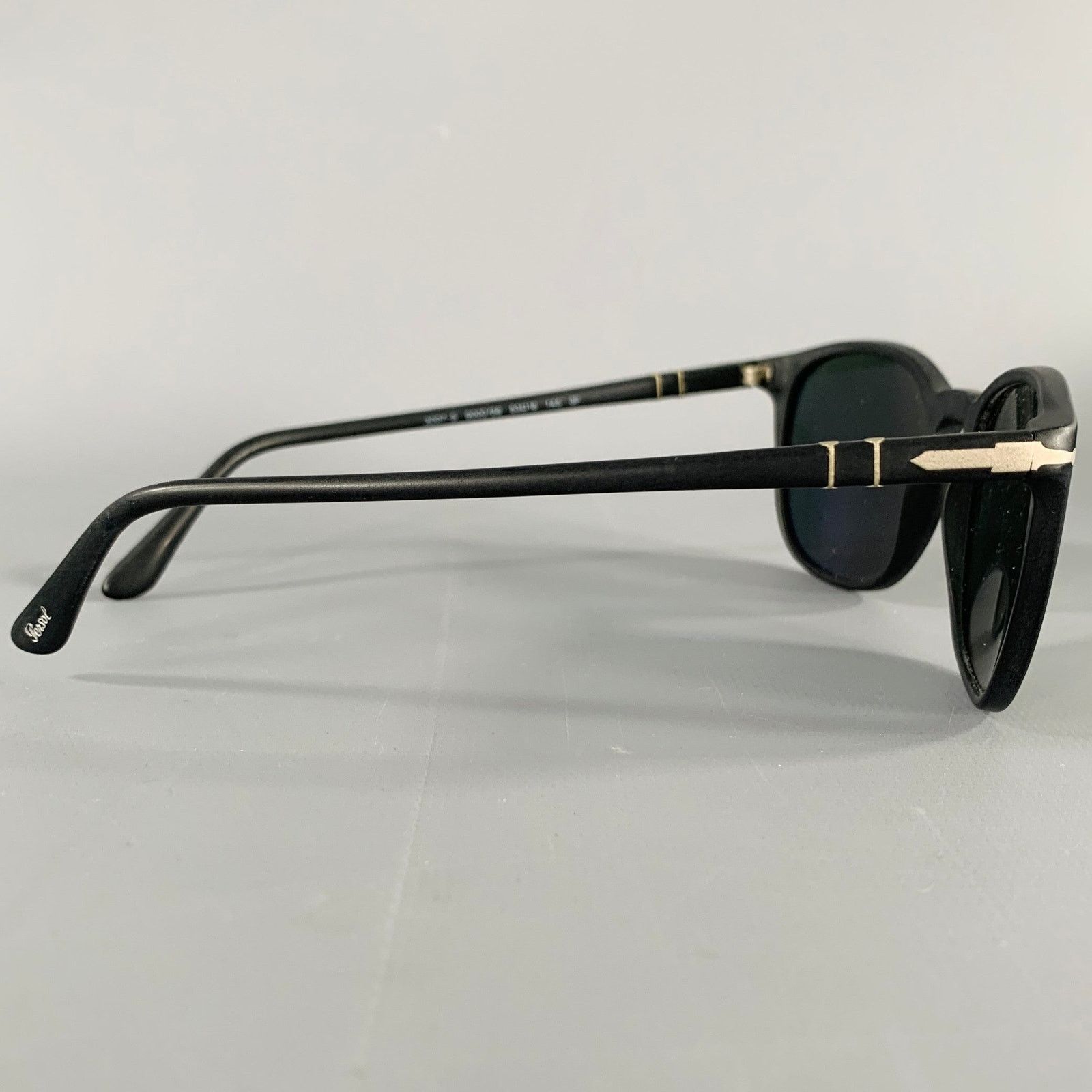 Persol PERSOL Black Silver Acetate Sunglasses Size ONE SIZE - 2 Thumbnail