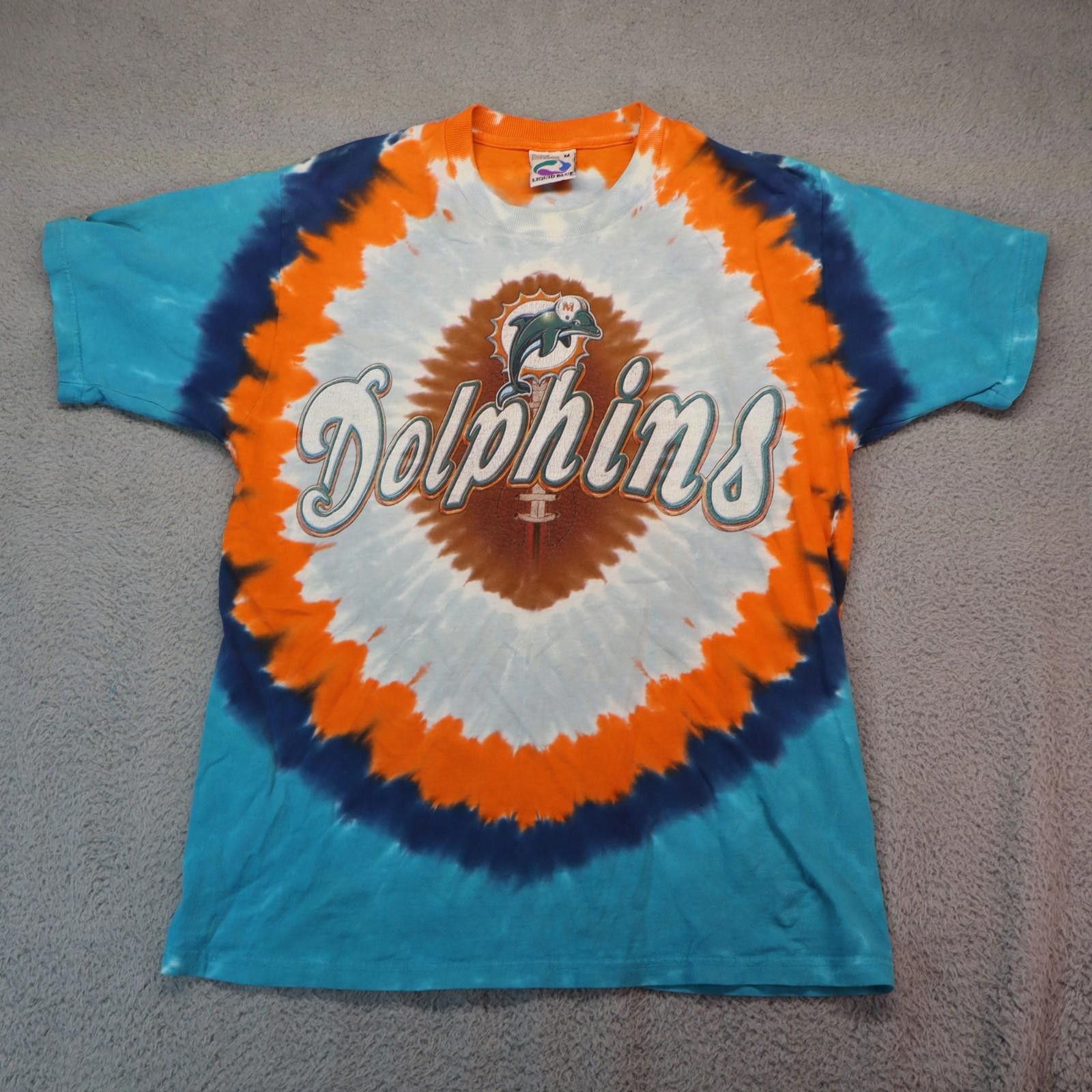 Liquid Blue Liquid Blue Miami Dolphins Medium Tie Dye y2k Colorblock 90s Size US M / EU 48-50 / 2 - 1 Thumbnail