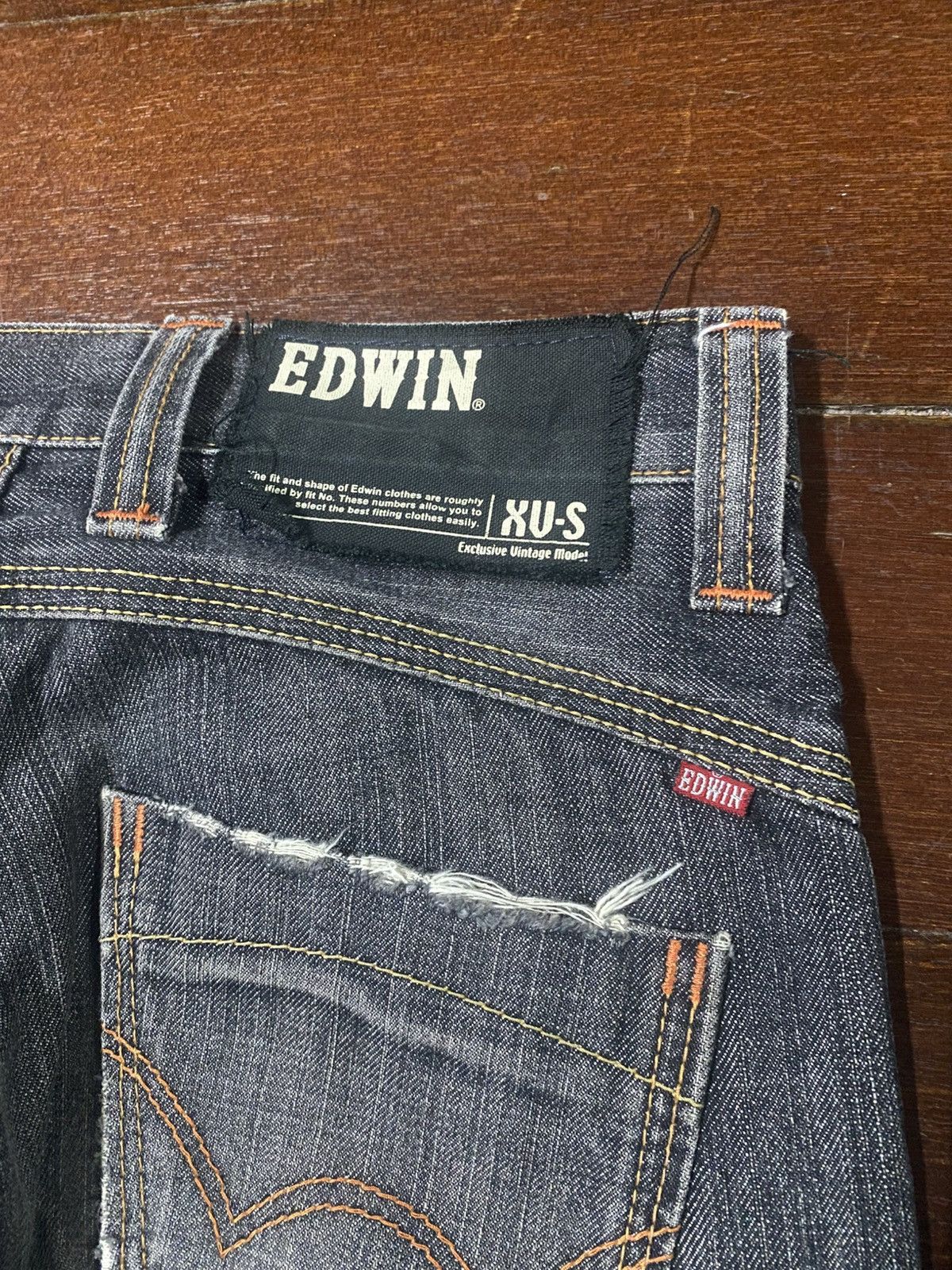 Edwin Edwin Xvs Clawmark Faded mud wash Denim Jeans Size US 32 / EU 48 - 15 Thumbnail