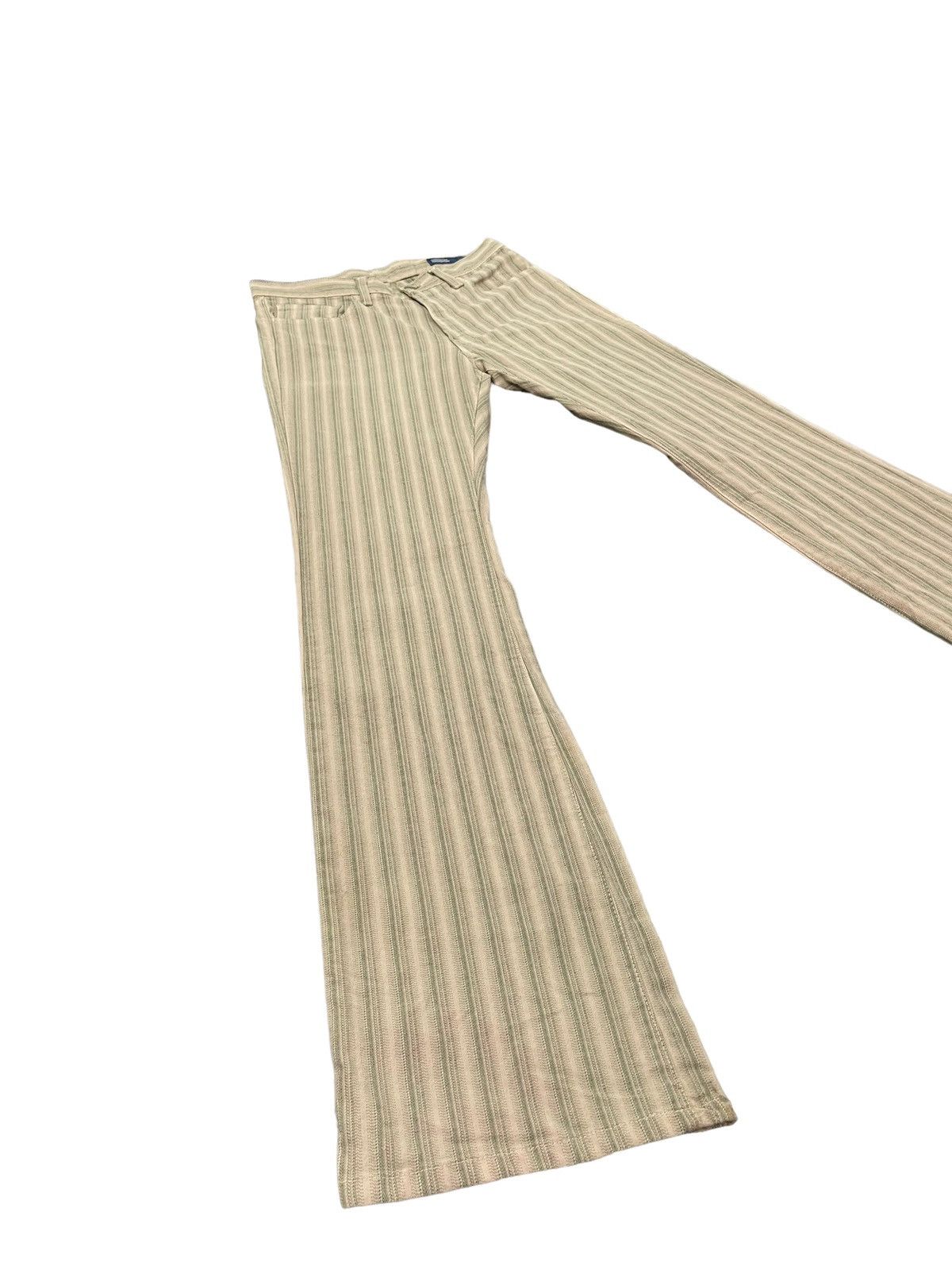 image of Hype Flare Jeans Blue Way Japan Striped Stretch Boot Cut 73 in Cream Stripe, Men's (Size 30)
