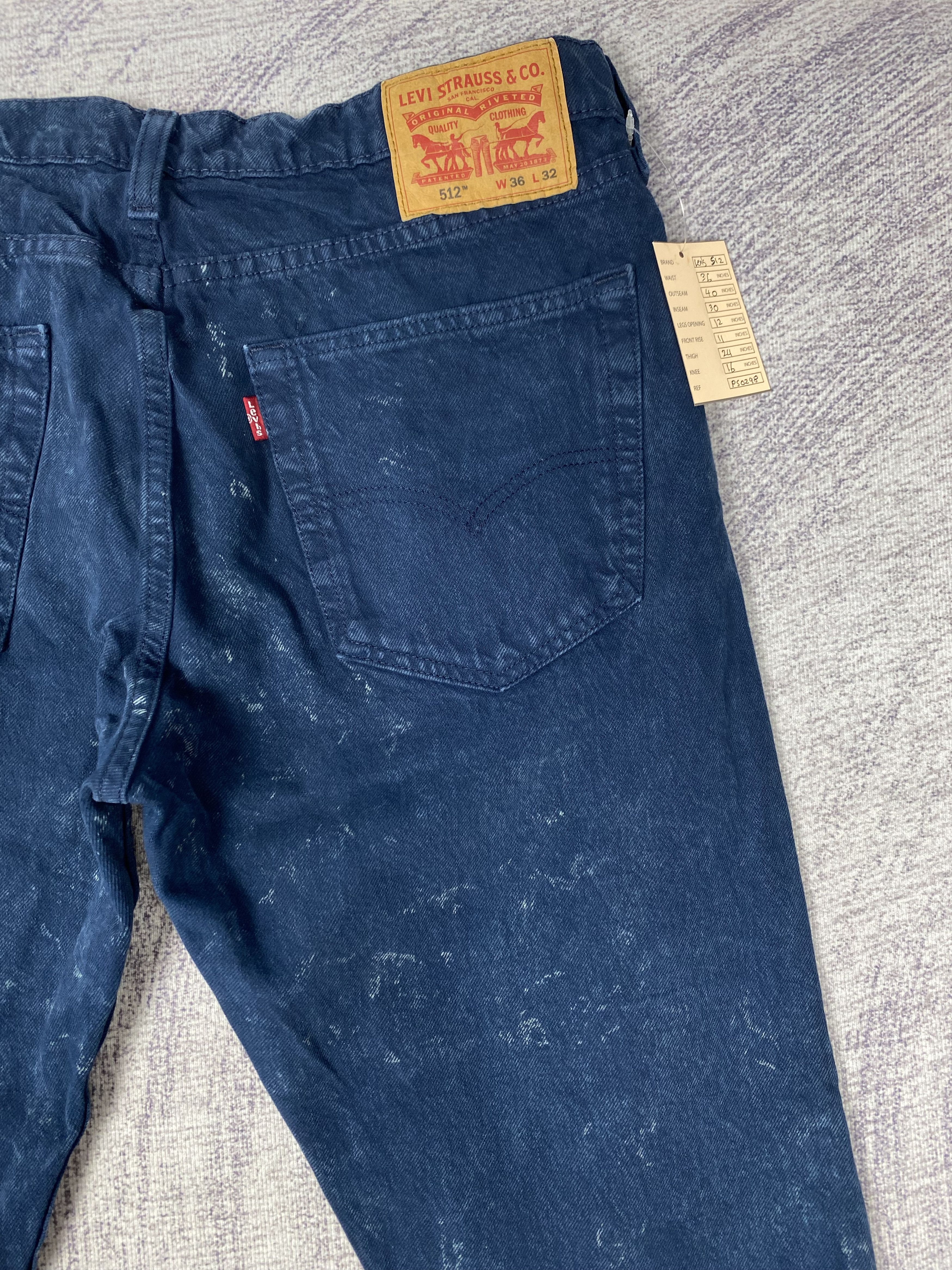 Levi's Vintage Levi's 512 Blue Denim Jeans P0476 Size US 36 / EU 52 - 10 Thumbnail