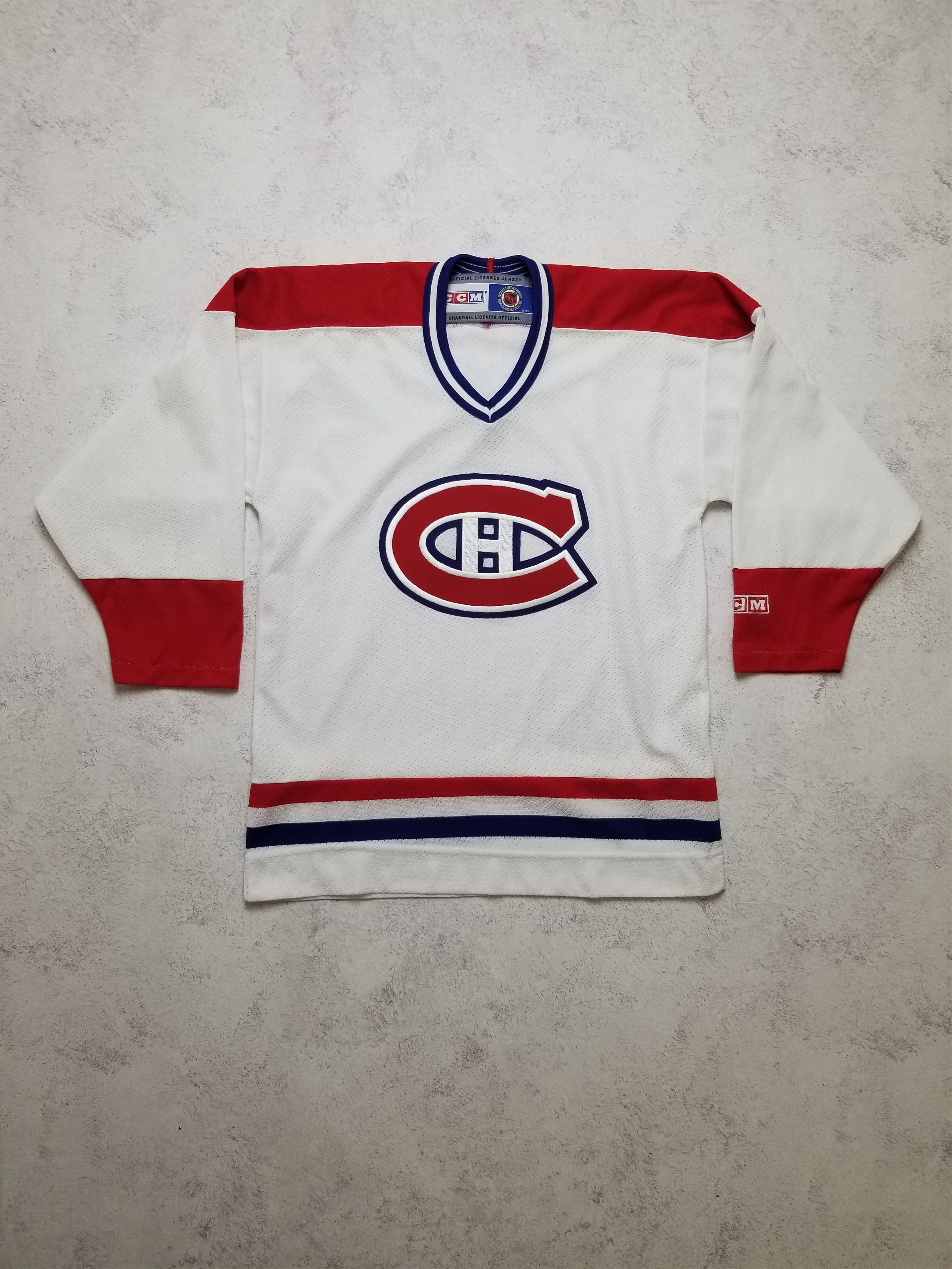 Ccm Montreal Canadiens CCM Air-Knit Jersey Sz Youth XL Men's XS Size US XS / EU 42 / 0 - 1 Thumbnail