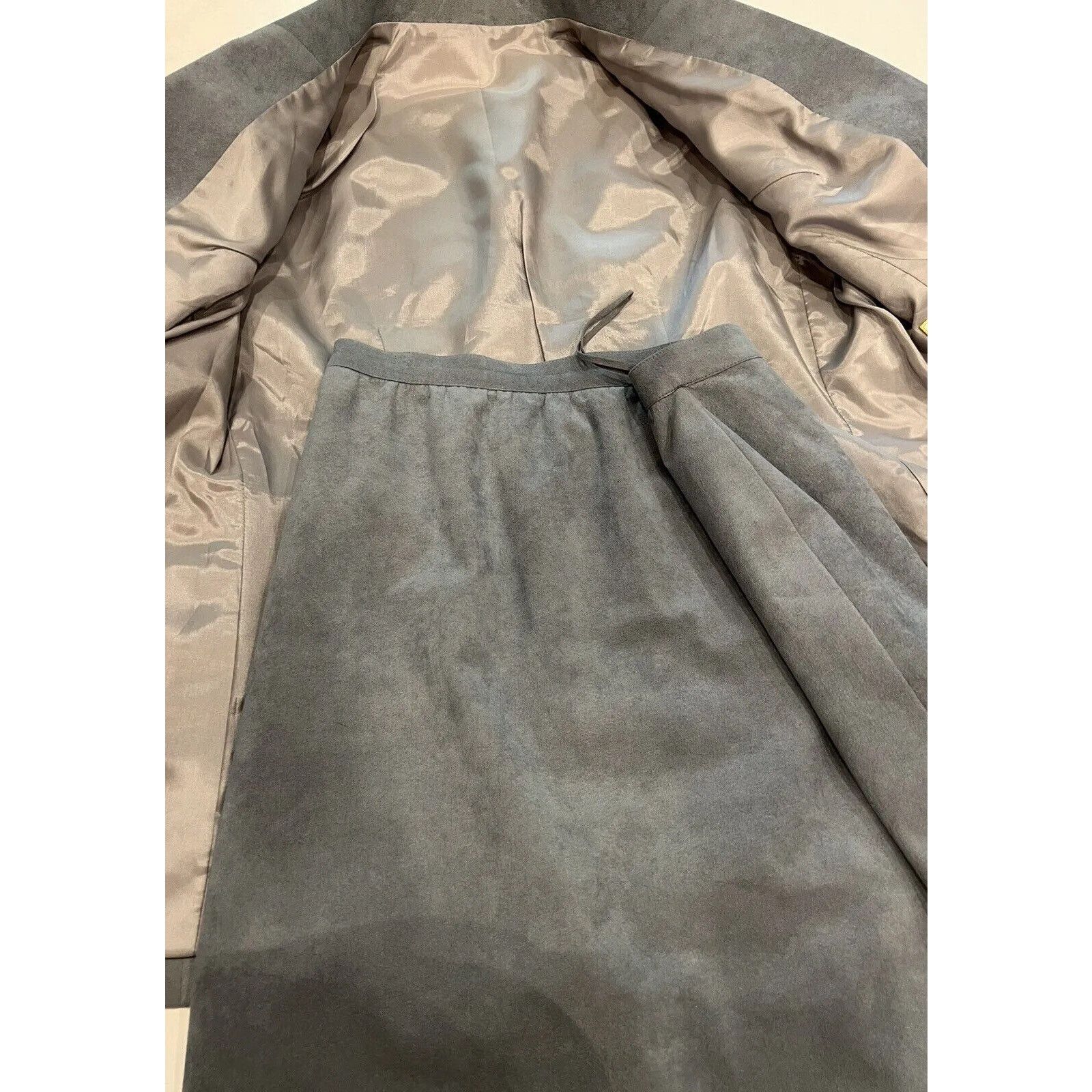 The Unbranded Brand Tailored Princeton Vintage Blazer Womens Faux Suede 34 Chest Size XXS / US 00 / IT 34 - 2 Thumbnail