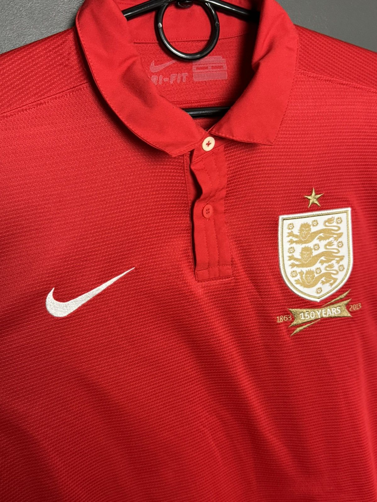 Nike England National Team 13/14 Away Football Soccer Jersey Size US M / EU 48-50 / 2 - 3 Thumbnail