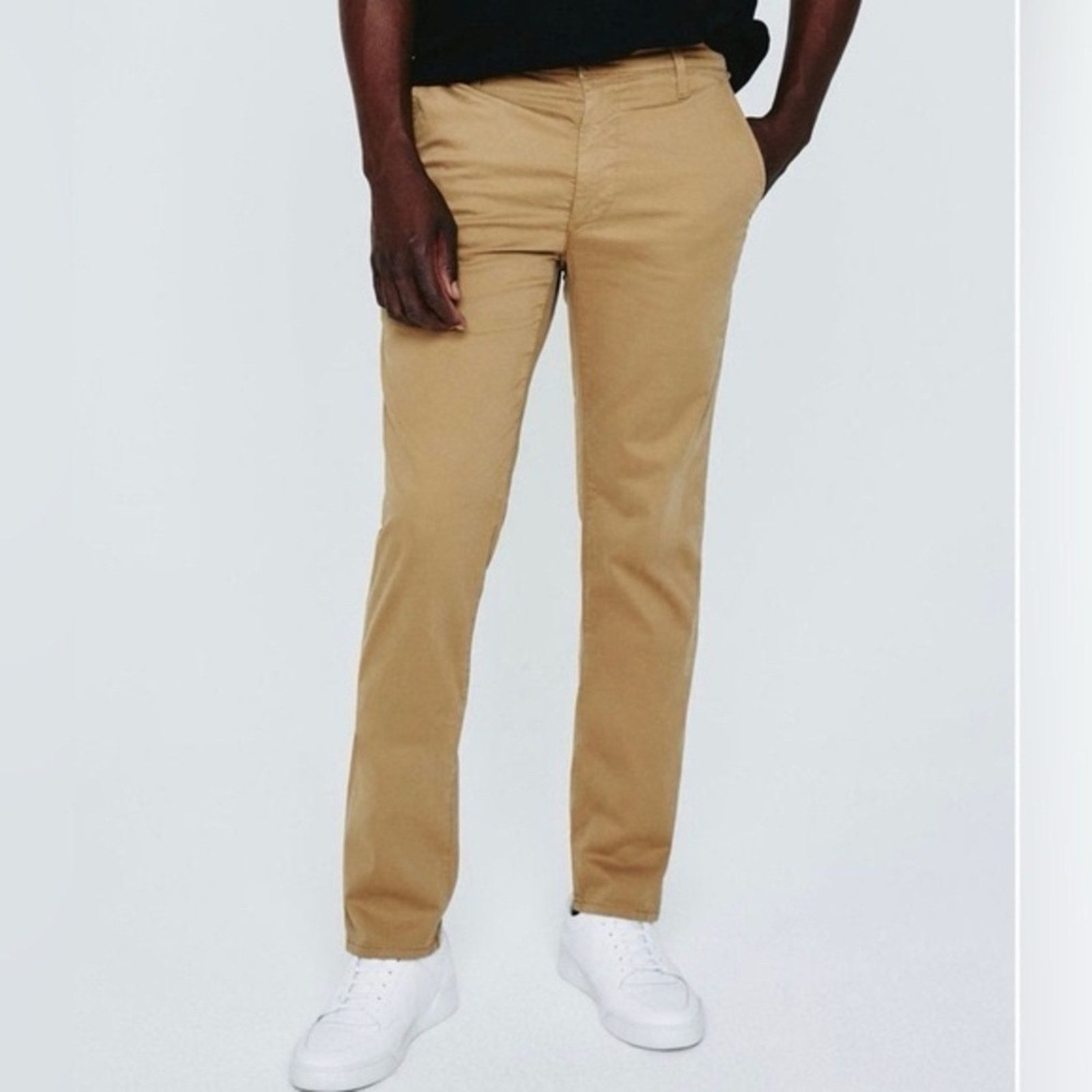 AG Adriano Goldschmied AG Marshall Tan Slim Fit Chino Pants Size US 38 / EU 54 - 2 Thumbnail