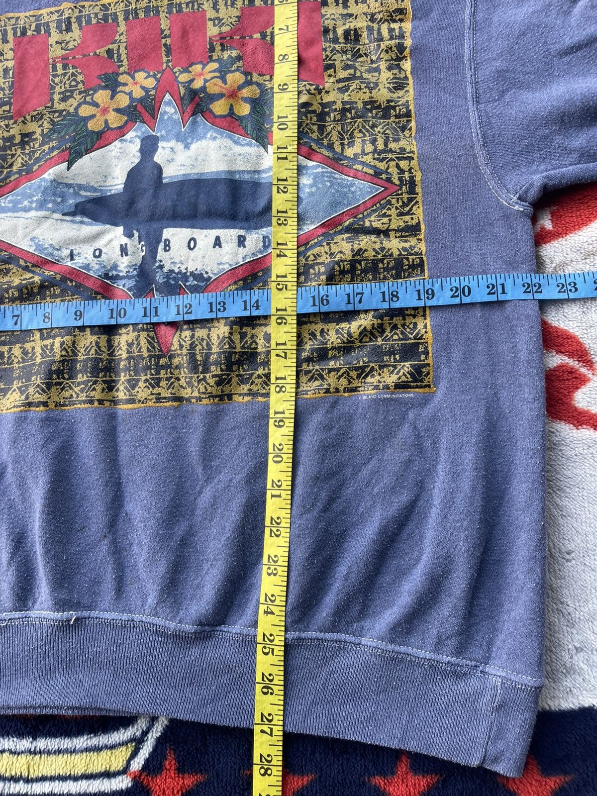 Sun Surf Vintage 90's KIKI Long Board Surf Island Communications Size US L / EU 52-54 / 3 - 9 Thumbnail