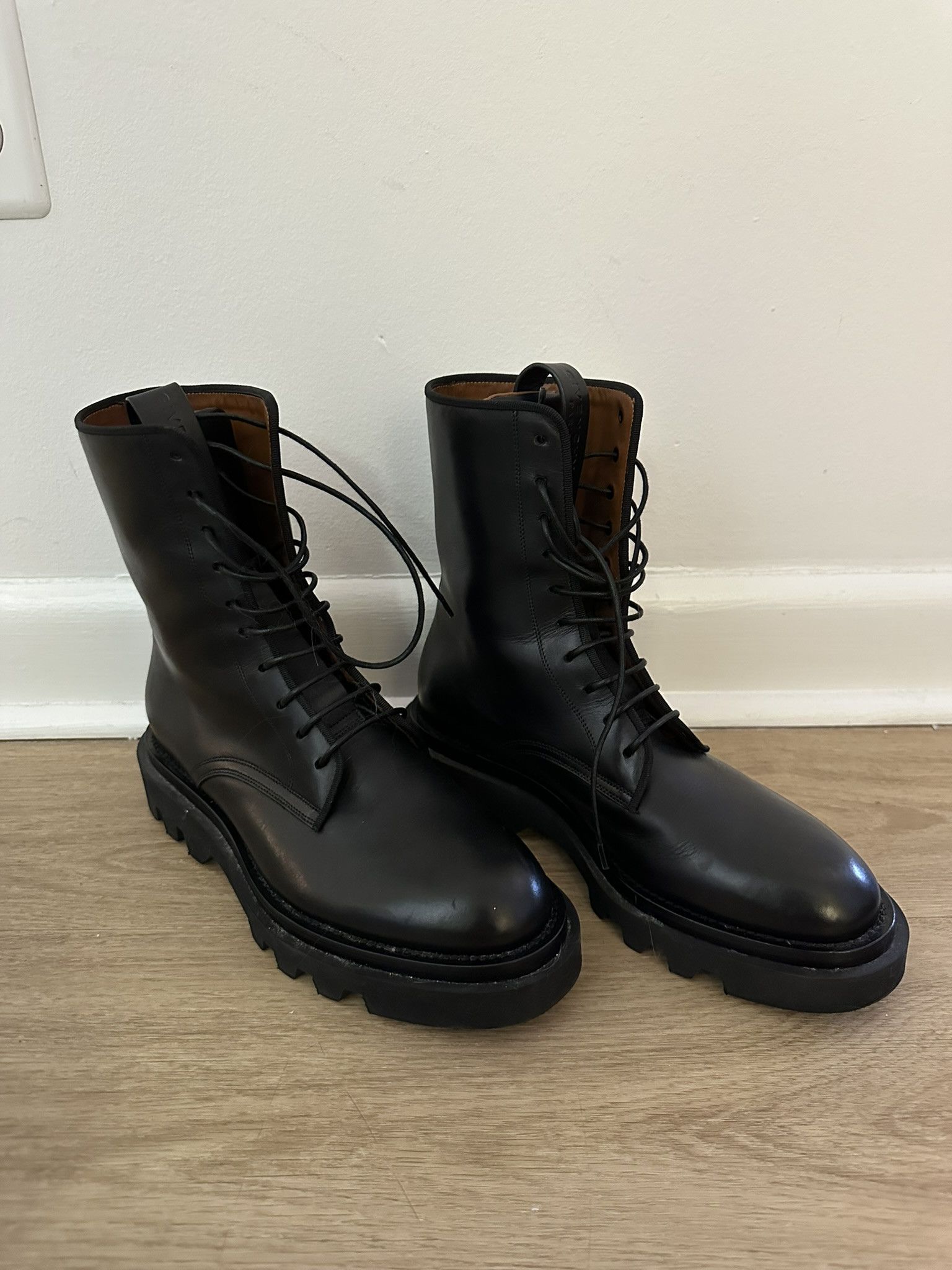 Givenchy Givenchy Lace-up leather military boots Size US 8 / EU 41 - 1 Thumbnail