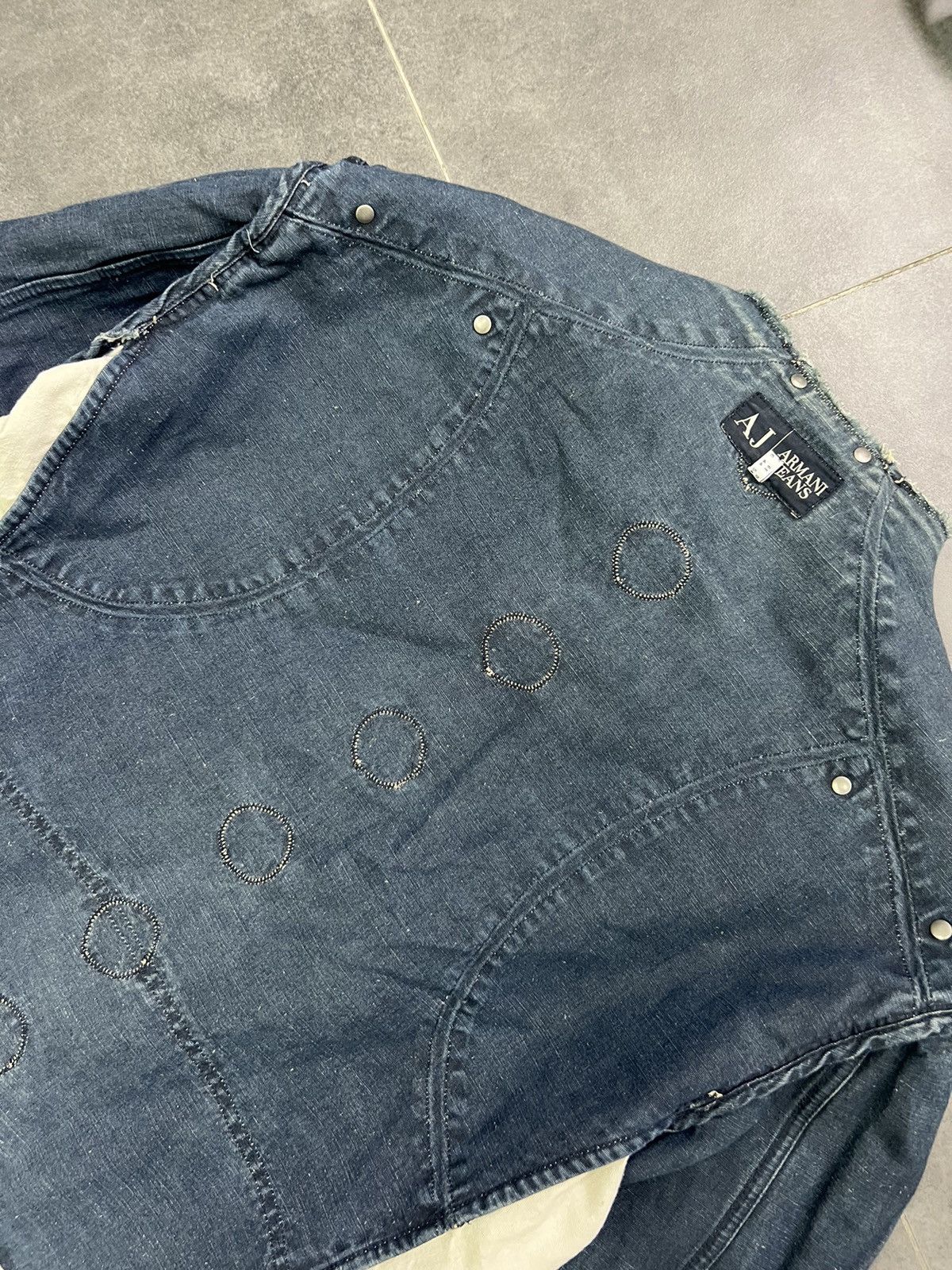 Emporio Armani Archive 2 sides Armani Jeans Vintage Hemp Denim Jacket Size US L / EU 52-54 / 3 - 20 Thumbnail
