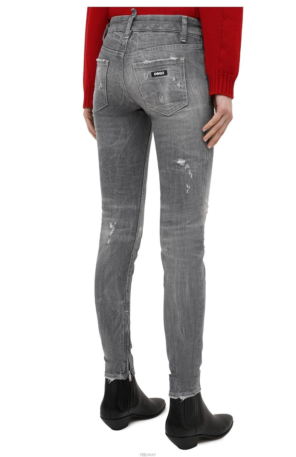 Dsquared2 Dsquared2 MEDIUM WAIST SKINNY Jeans Size 26" / US 2 / IT 38 - 2 Thumbnail