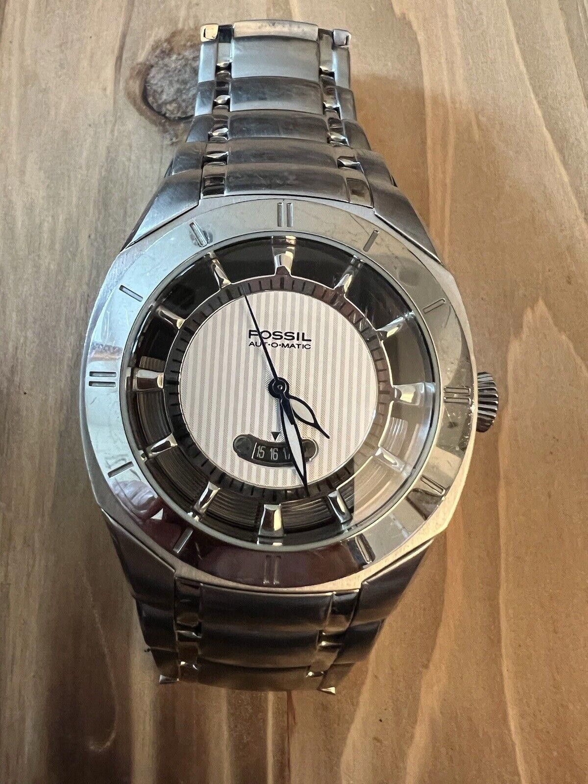 Fossil RARE FOSSIL ARKITEKT FS-4109 MENS AUTOMATIC WRISTWATCH Size ONE SIZE - 2 Thumbnail